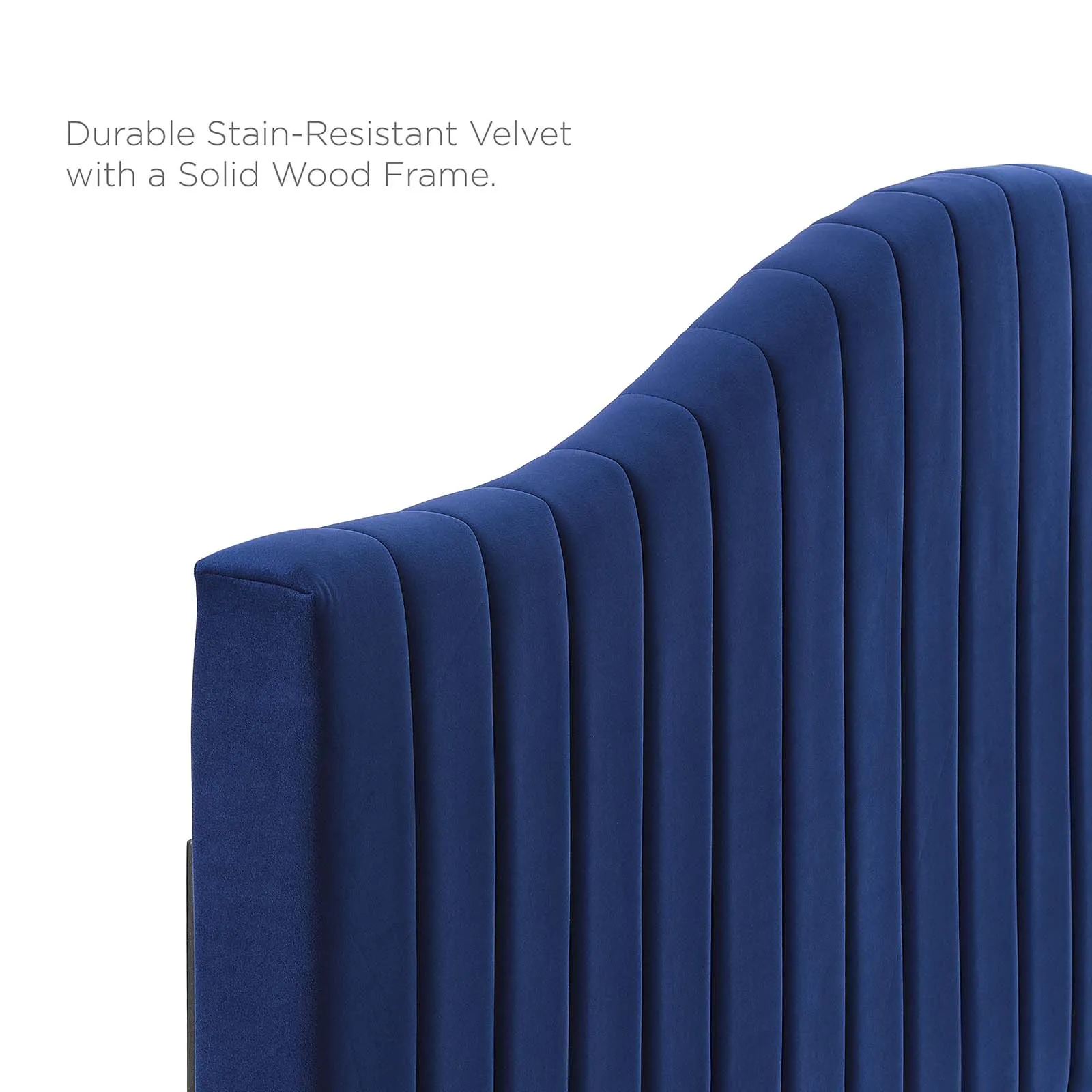Juniper Channel  Tufted Performance Velvet Platform Bed