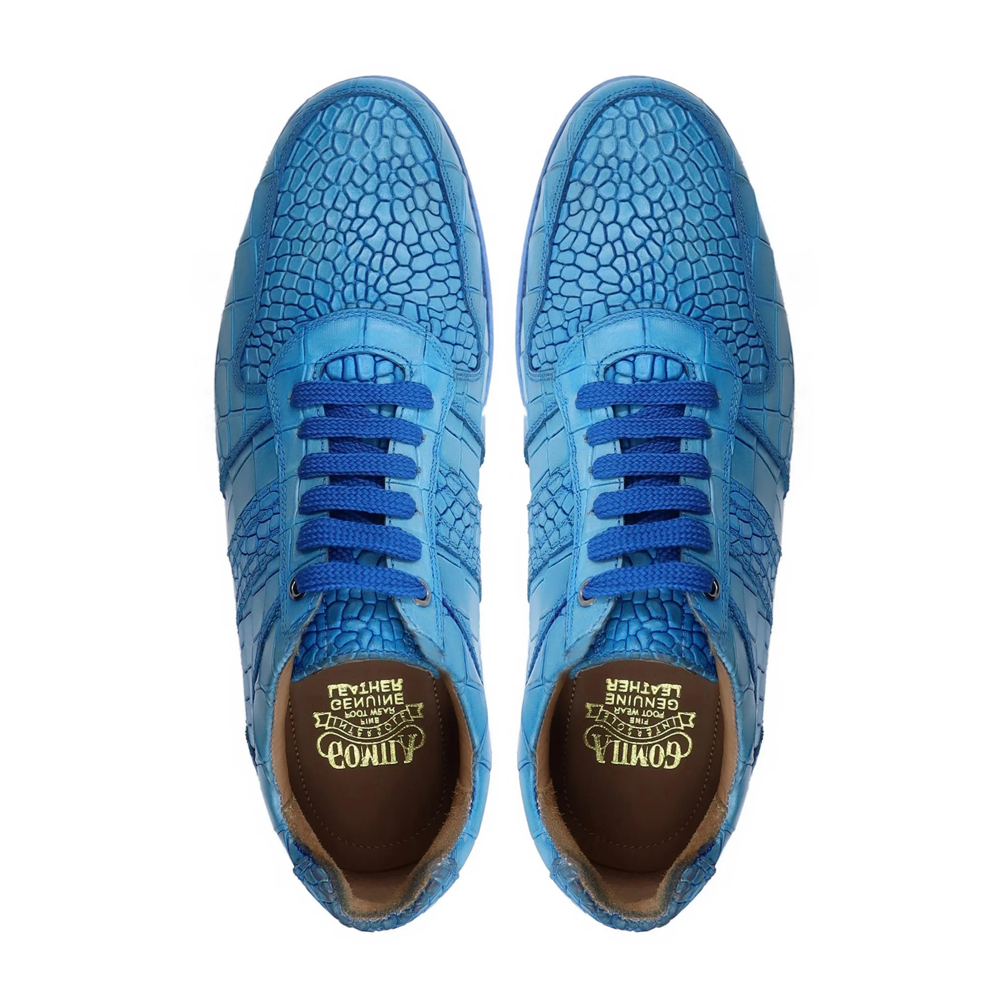 Langfoss - Men's Danim Blue Calf Leather Jogger