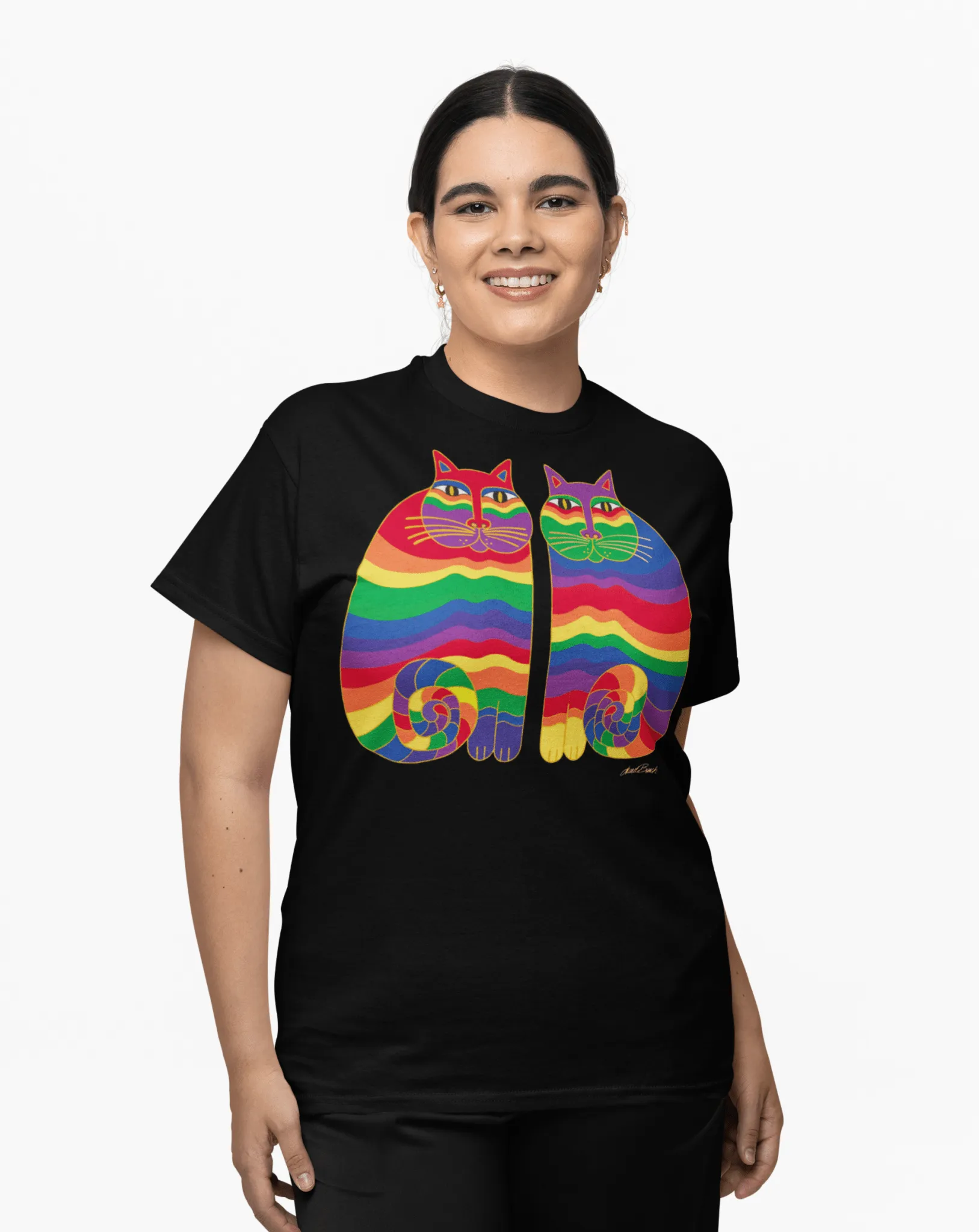 Limited-Edition Unisex Rainbow Cats T-Shirt
