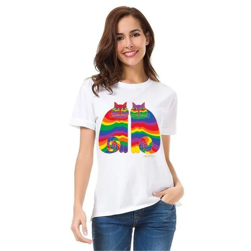 Limited-Edition Unisex Rainbow Cats T-Shirt