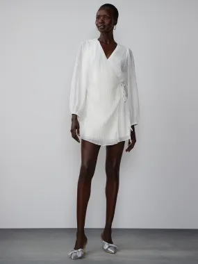 Long Sleeve Wrap Front Romper