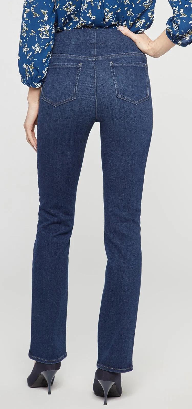 Marilyn Straight Pull-On Jeans Donkerblauw SpanSpring™ Denim | Blue Star