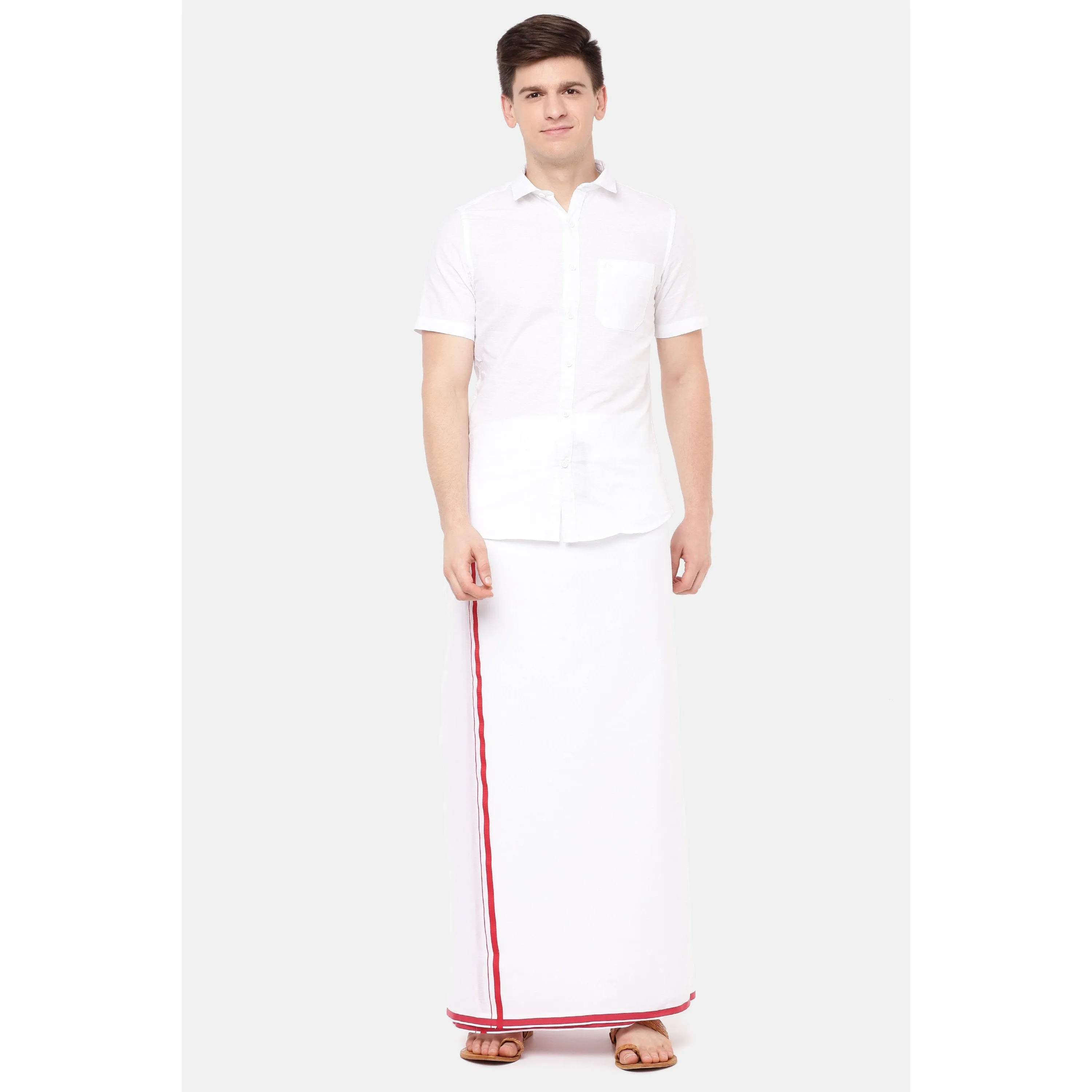 Mens Anti-Viral BB Dhoti & Half Sleeves Shirt Set