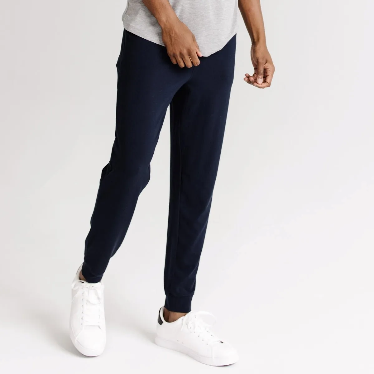 Men's Ultra-Soft Bamboo Track Pants - Navy