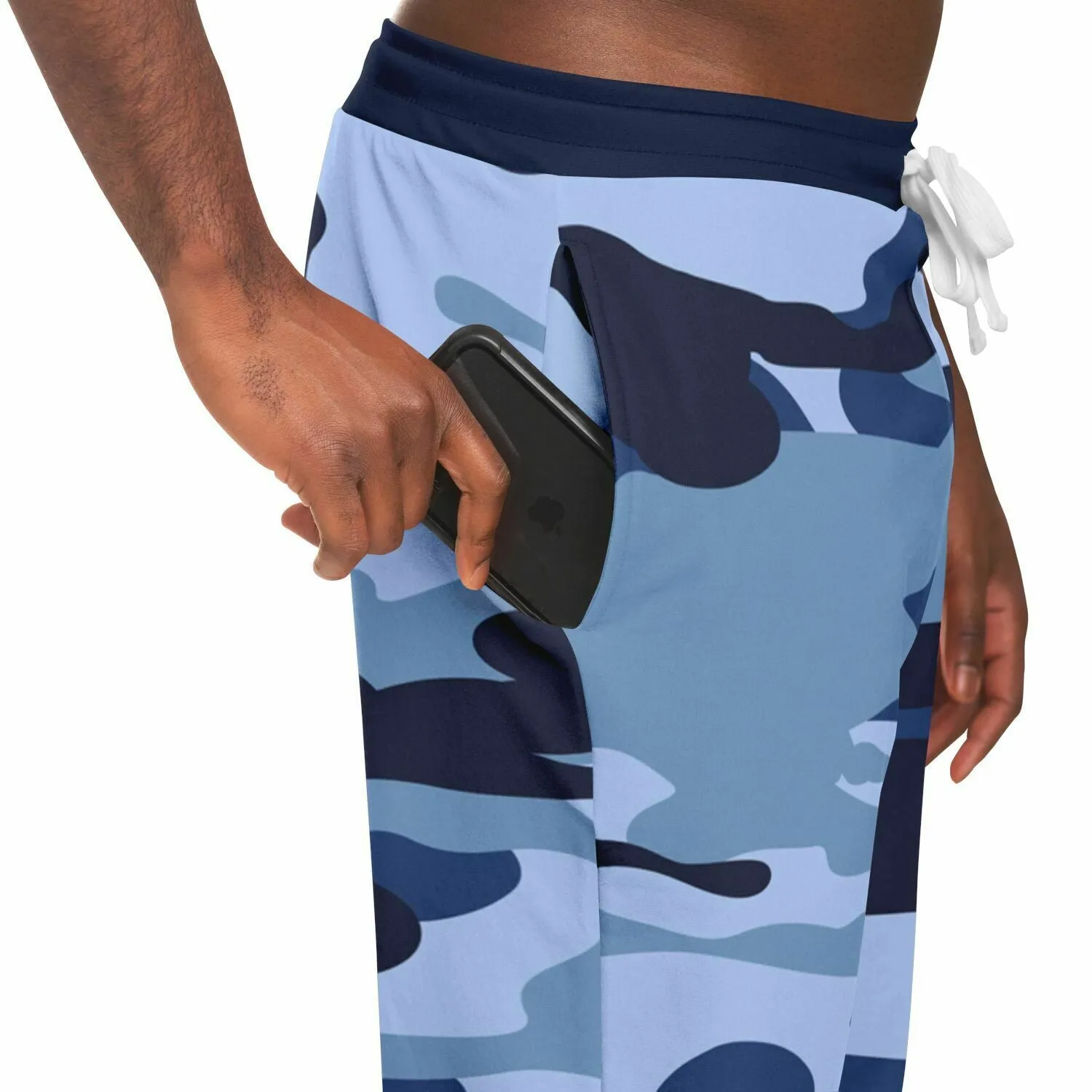 Midnight Powder Blue Eco-Poly Camo Unisex Joggers