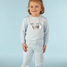 MITCH & SON - Elton Car Graphic Sweatshirt Set - Pale Blue