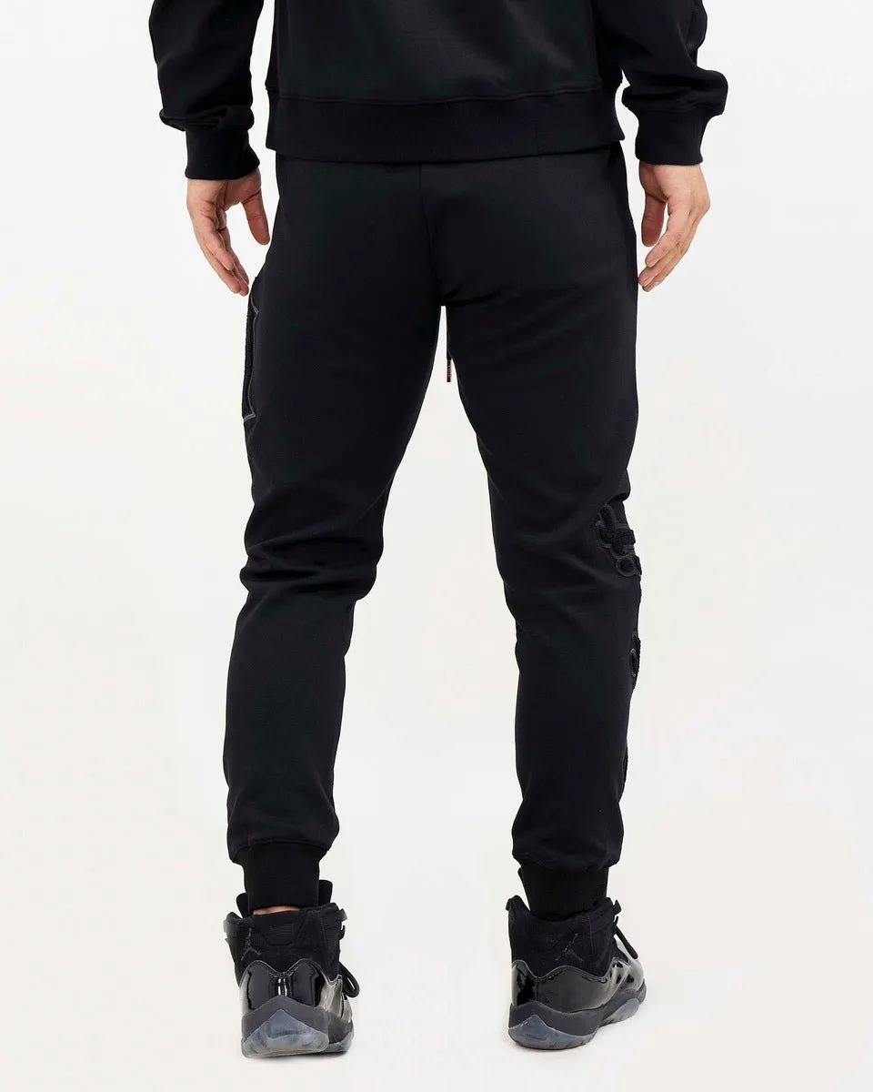 MLB DETROIT TIGERS TRIPLE BLACK MEN'S JOGGERS (BLACK)