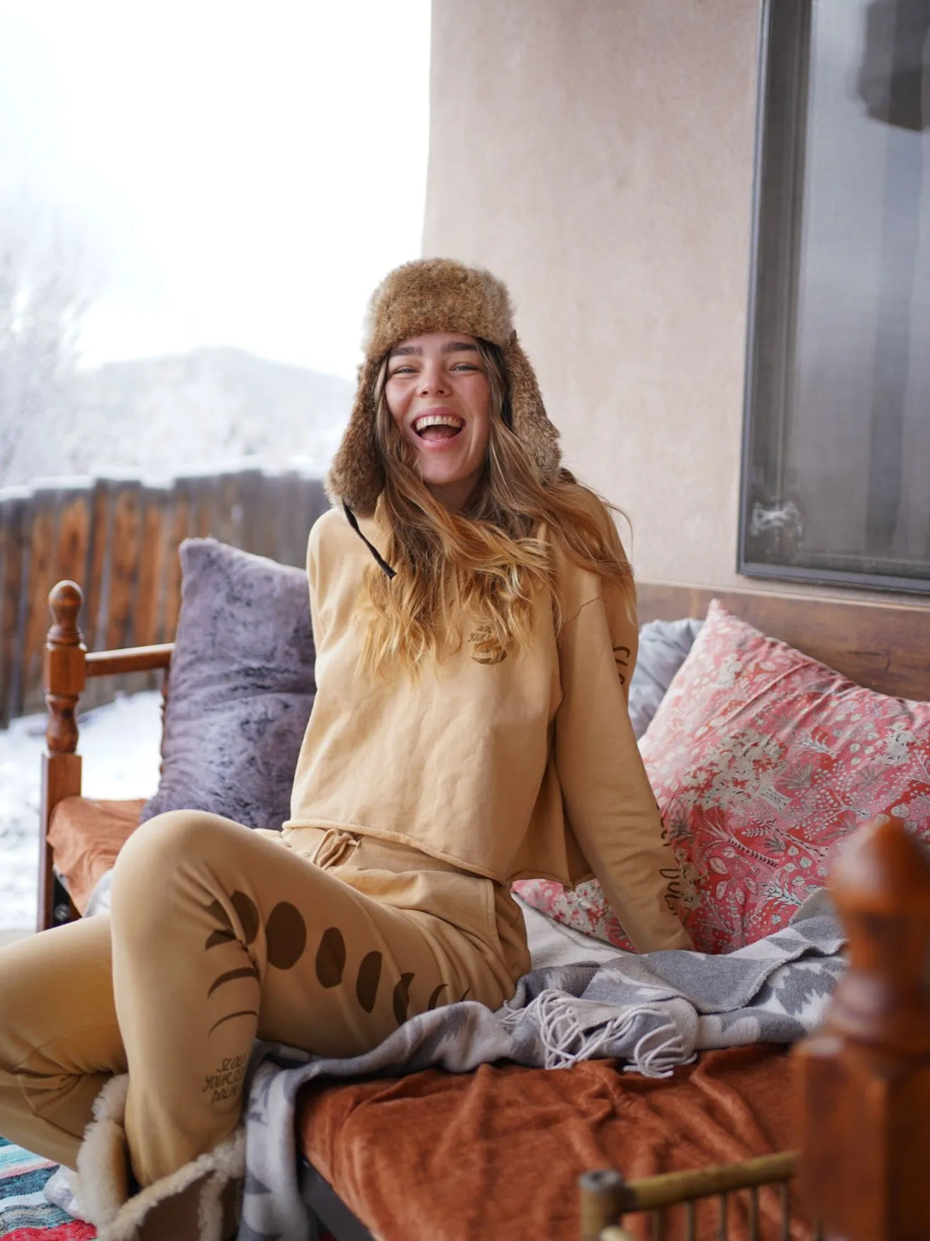 Moon Phase Crop Sweater