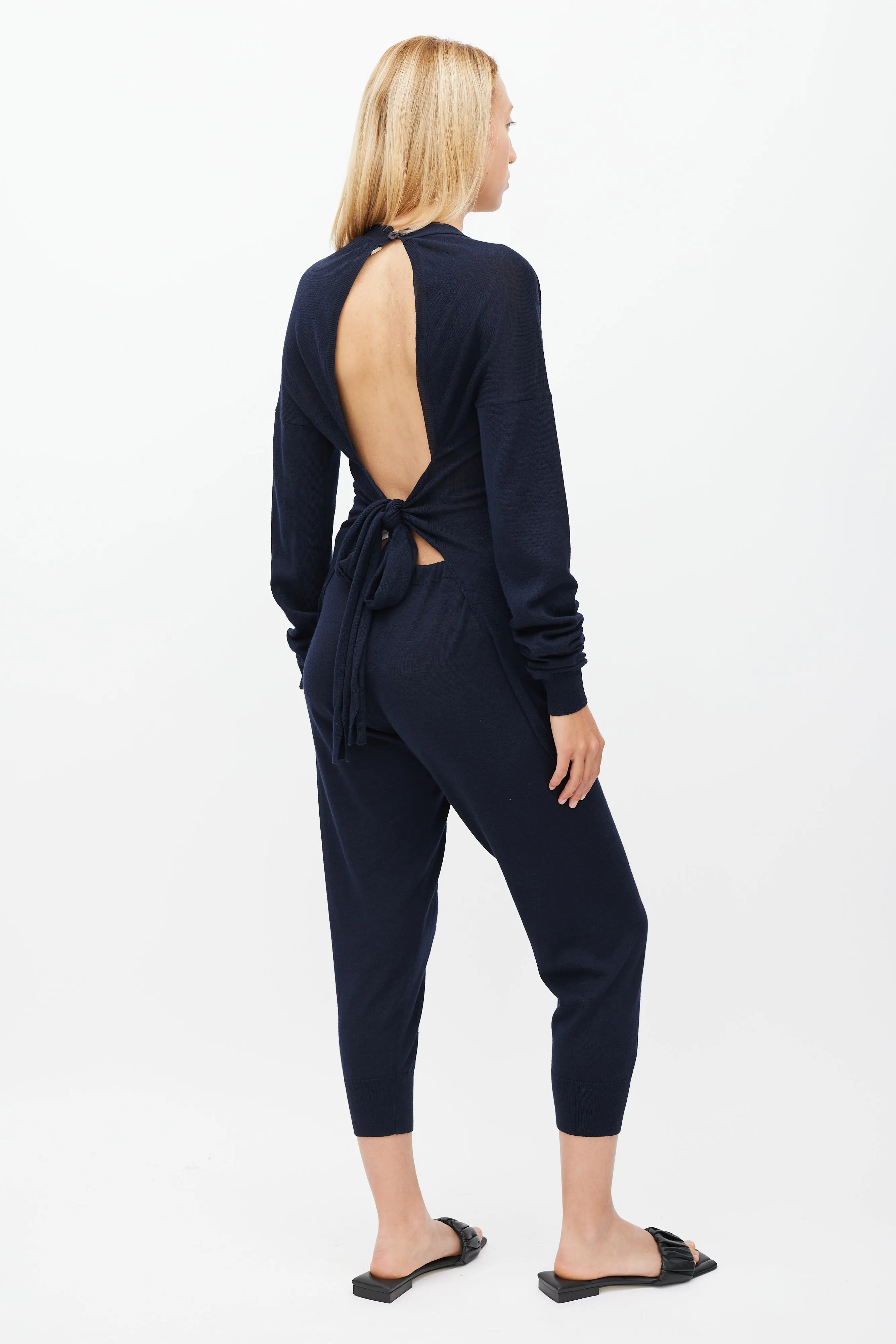 Navy Knit Co-Ord Set