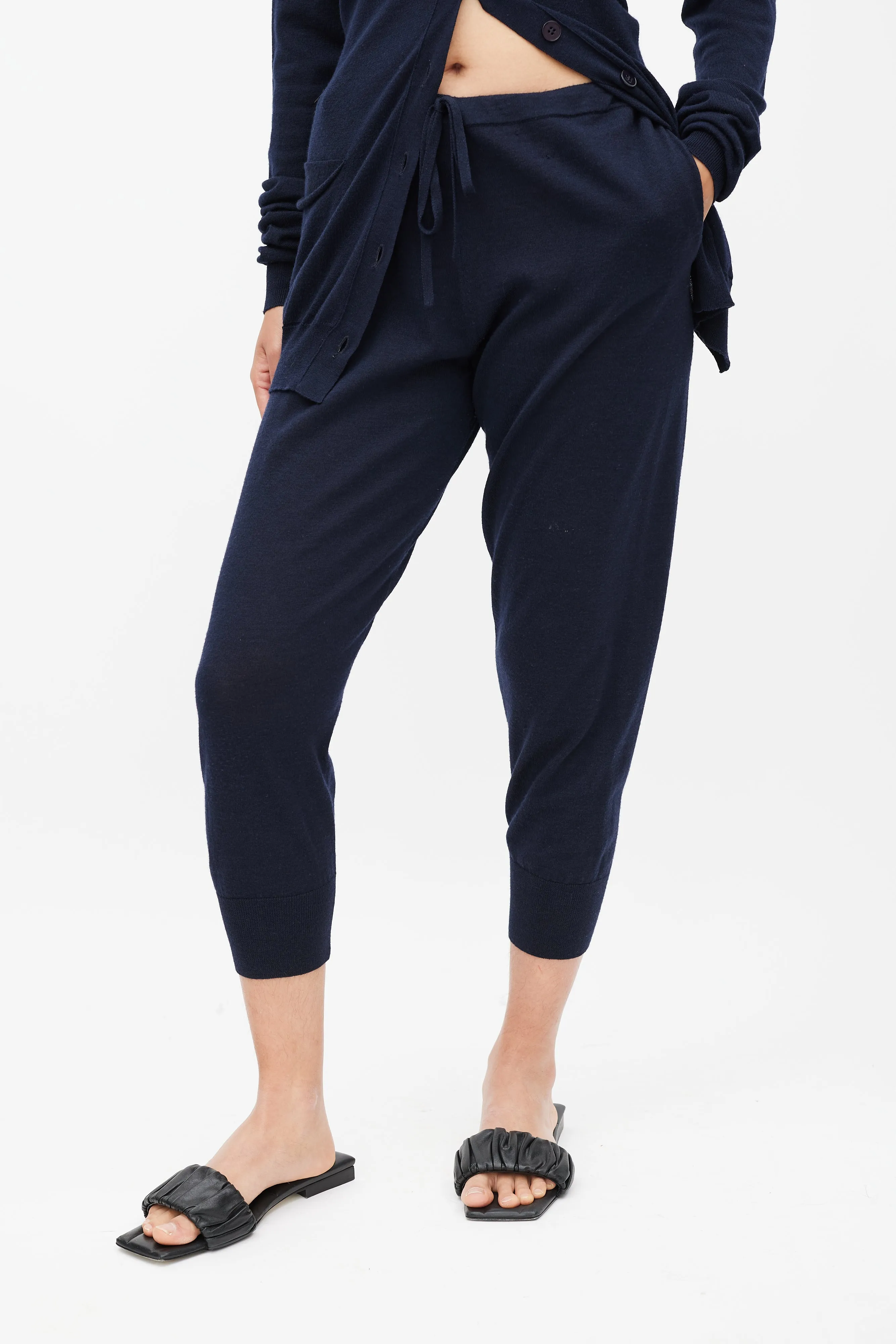 Navy Knit Co-Ord Set