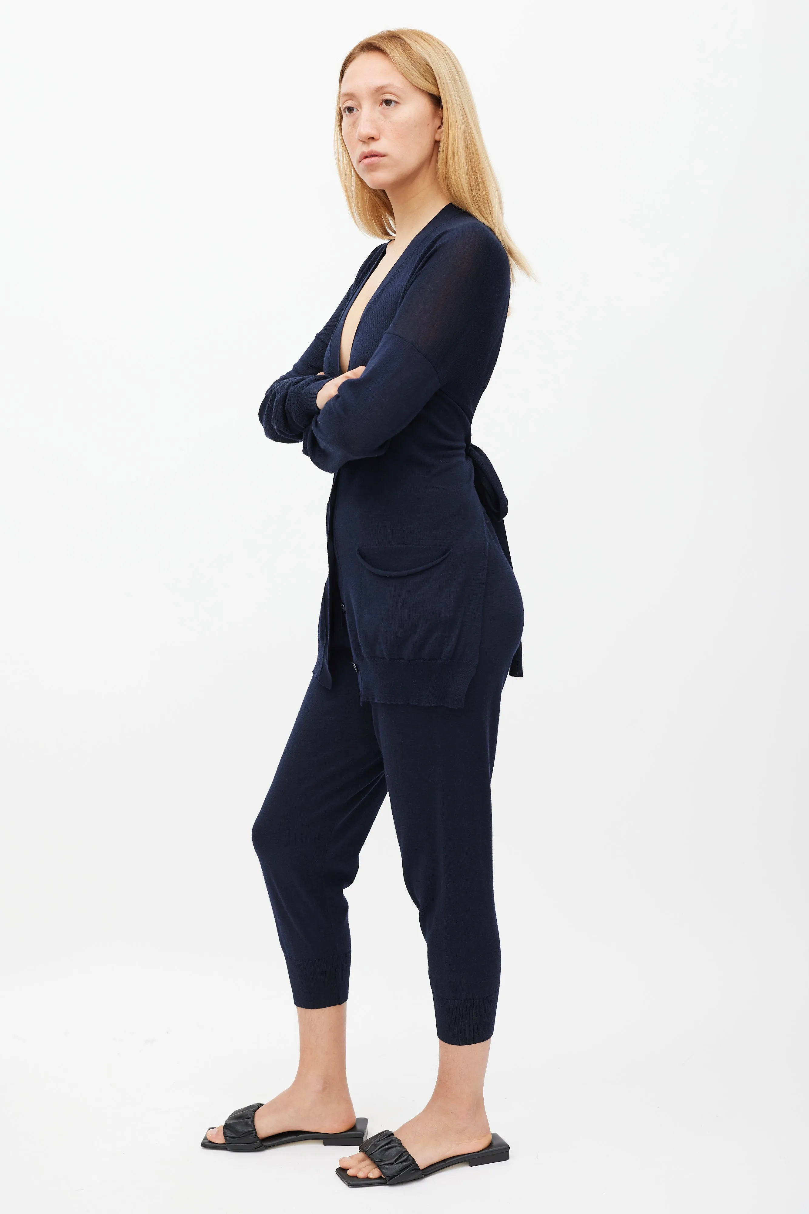 Navy Knit Co-Ord Set