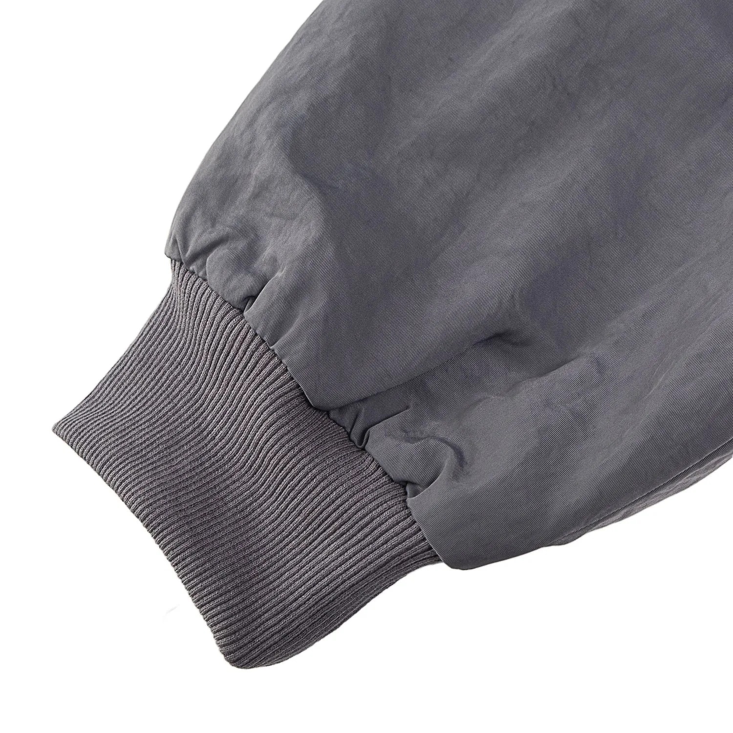 NEUTRAL SOCIETY CROPPED FLIGHT JACKET-DARK GREY