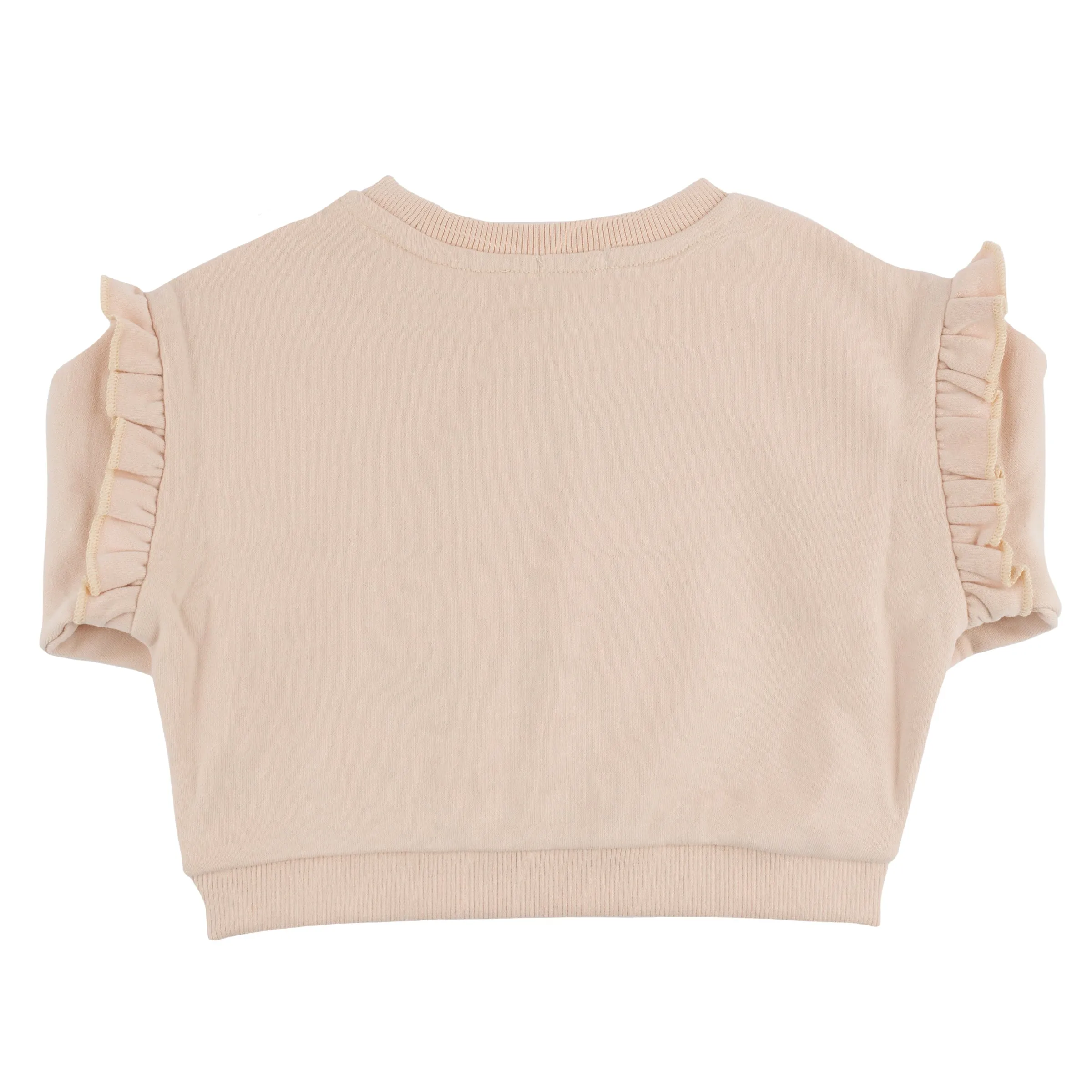 oh baby! Millie Slouch Sweatshirt - Deer Applique - Pale Pink