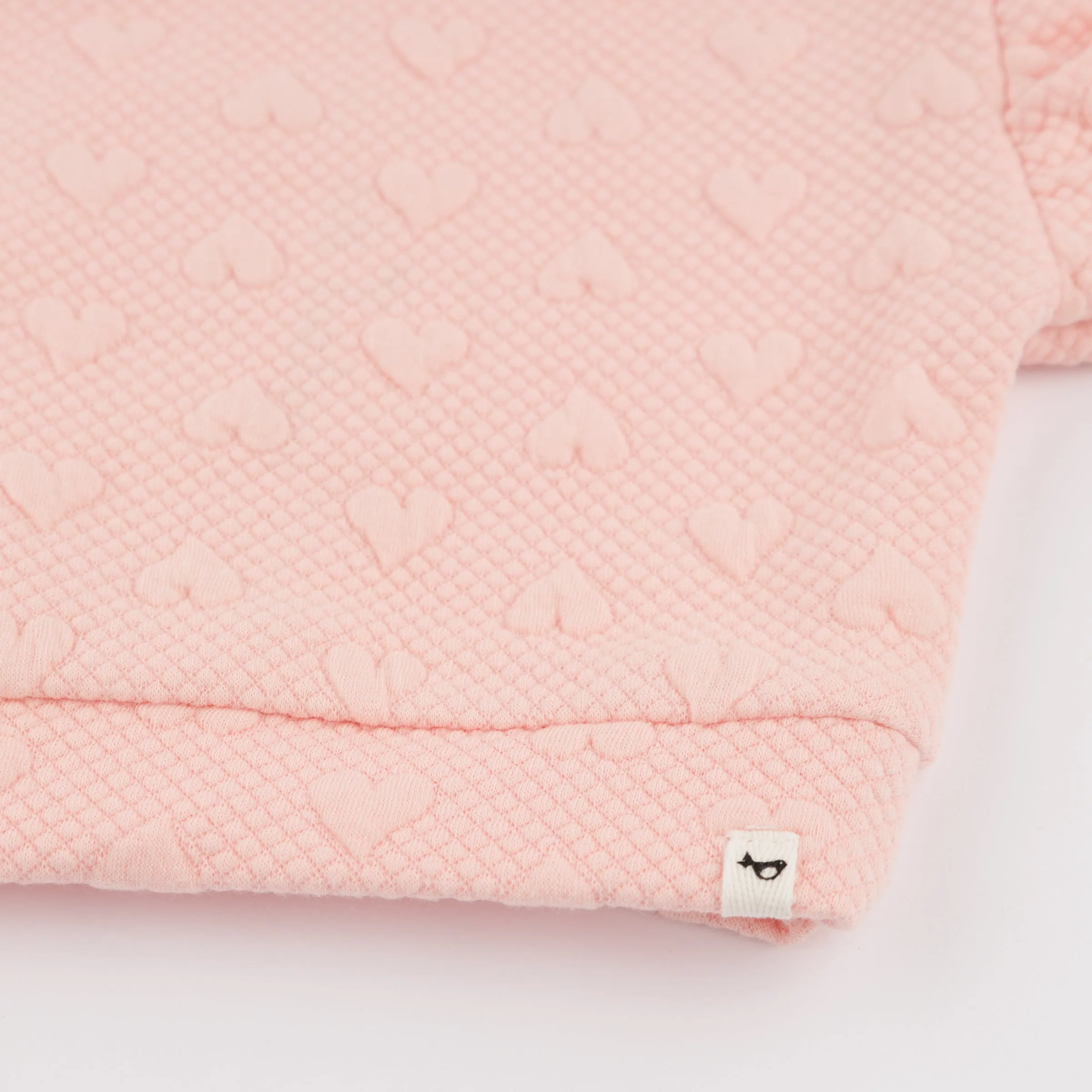 oh baby! Millie Slouch Sweatshirt - Pucker Hearts - Pale Pink