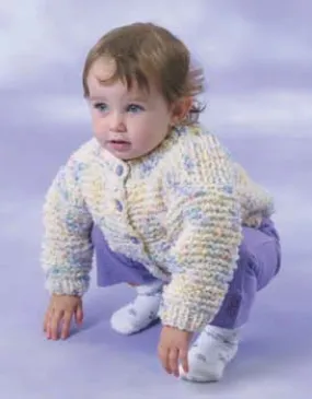 One Stitch Baby Sweater Pattern (Knit) - Version 1