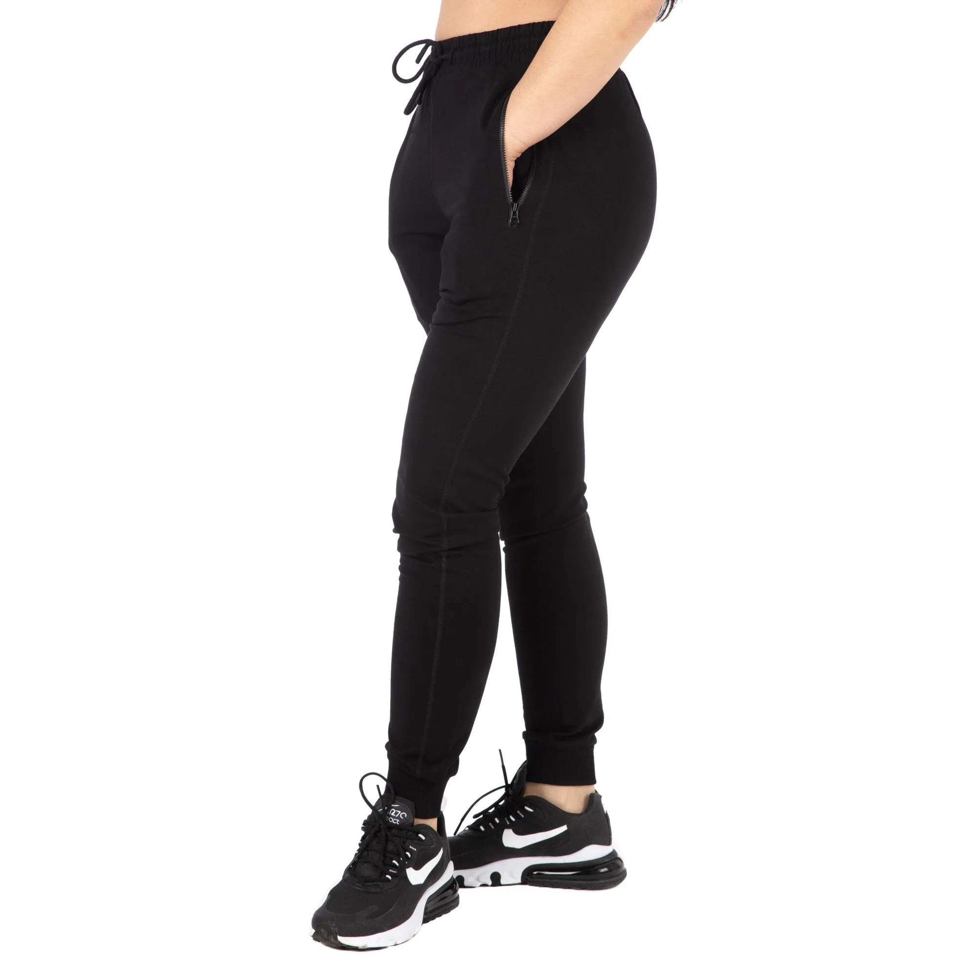Pantaloni Lungi Femei TATAMI Logo - Negru & Rosu