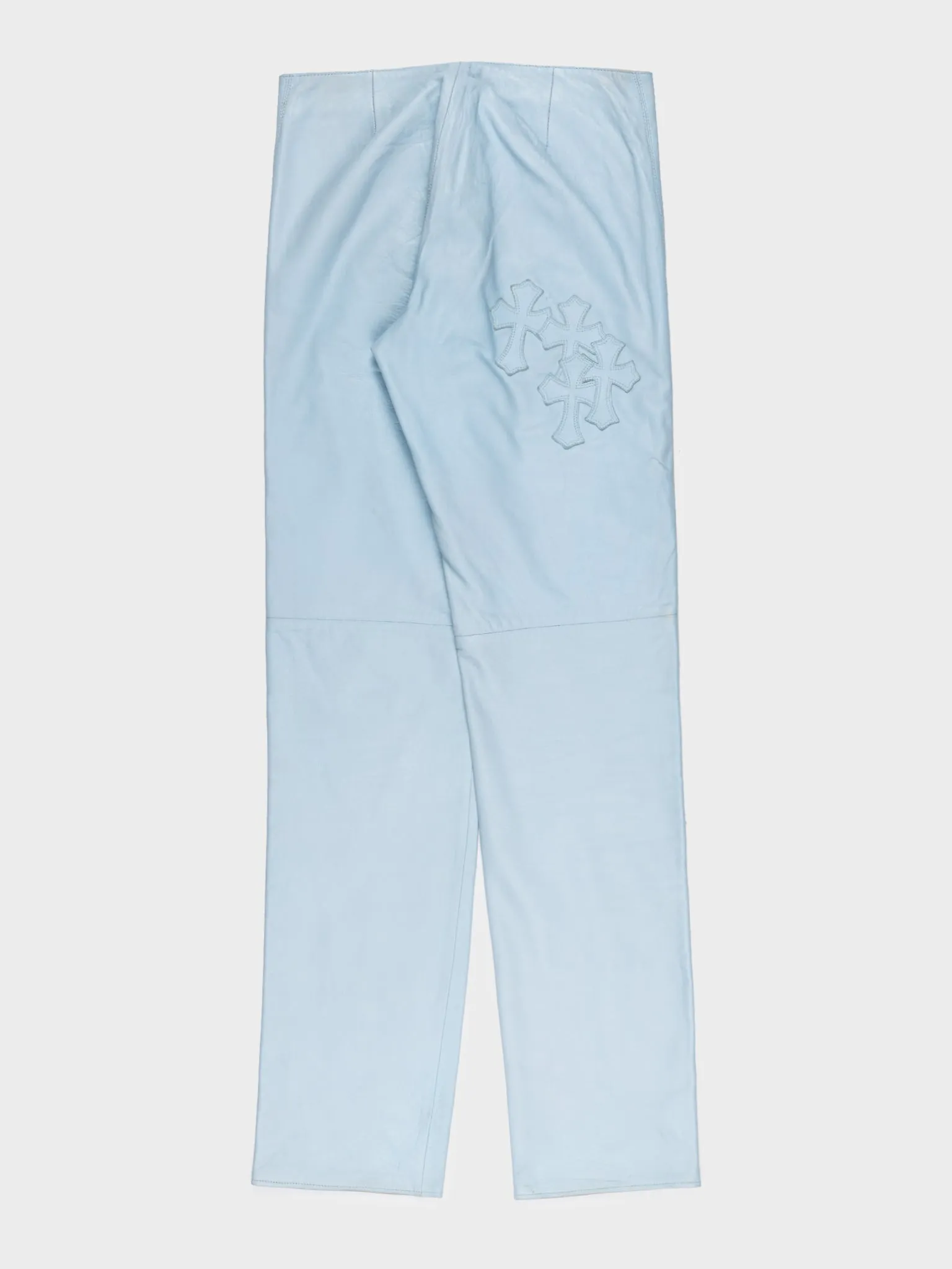 Patched Leather Flerknee Sailor Pants