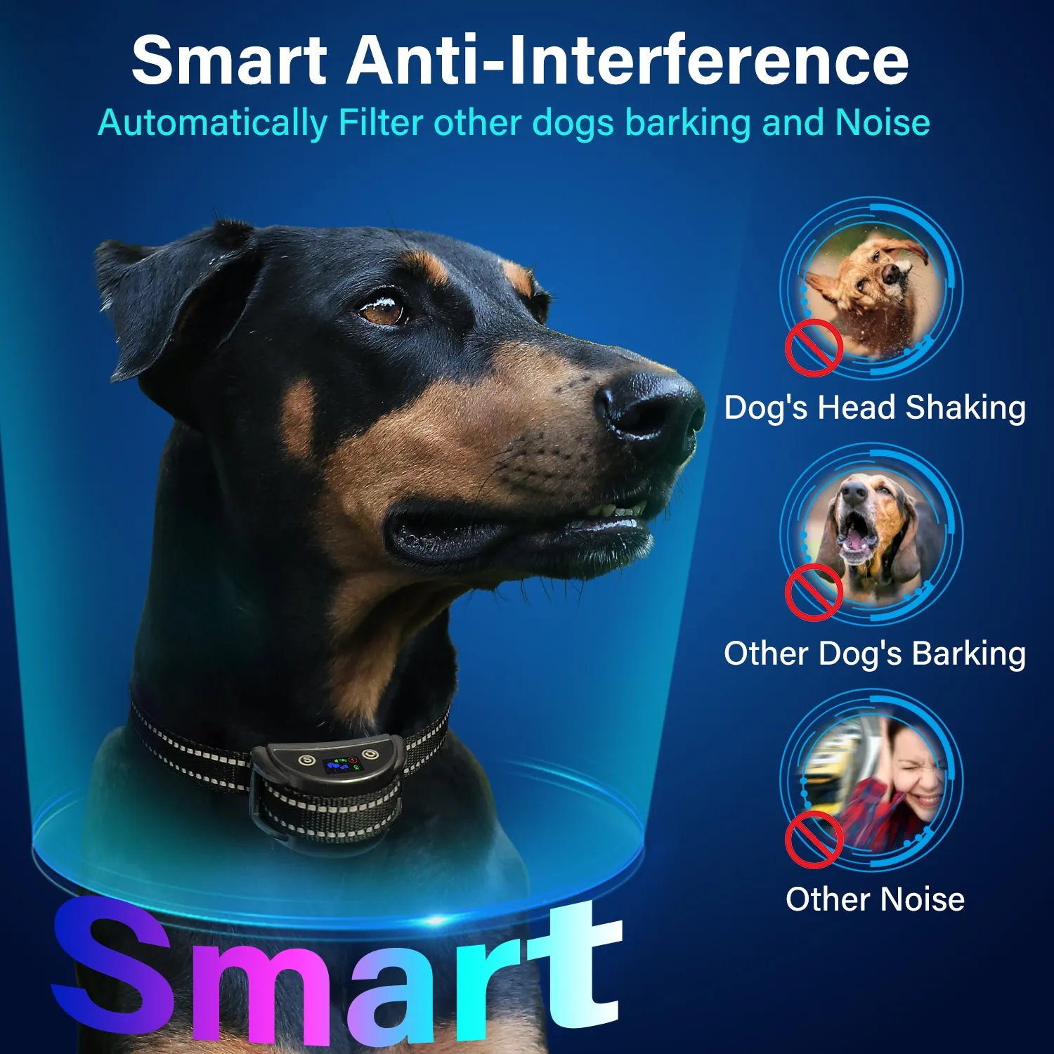 PD 259C AI Smart Shock Anti Barking Collar