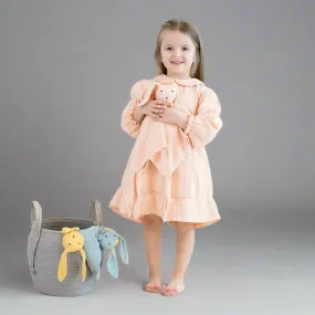 Peter Pan Collar Dress, Salmon