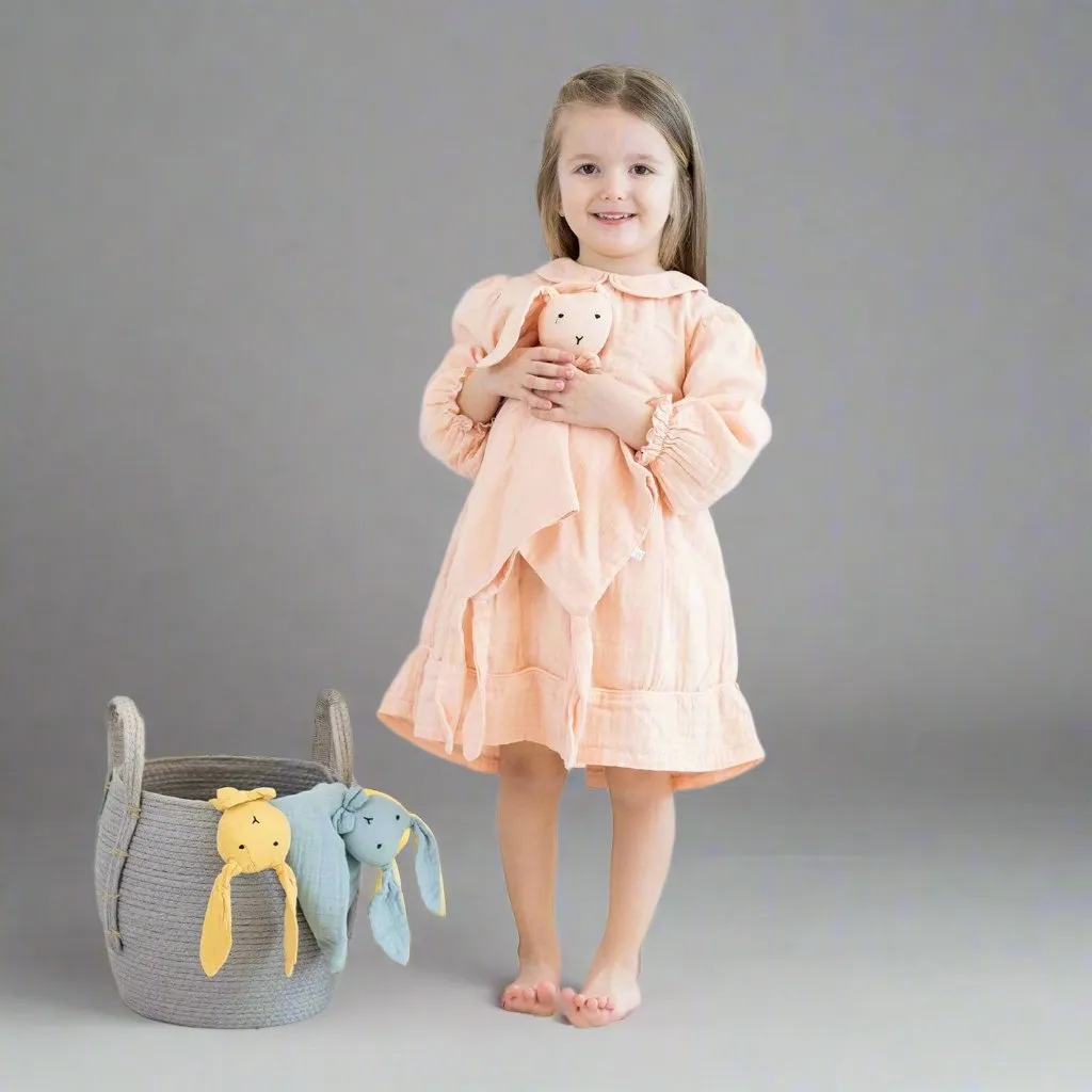 Peter Pan Collar Dress, Salmon