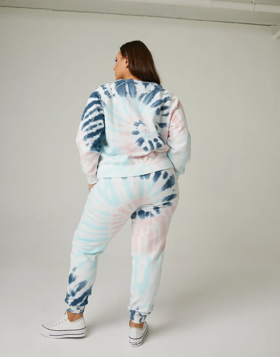Plus Size Tie Dye Loungewear Set