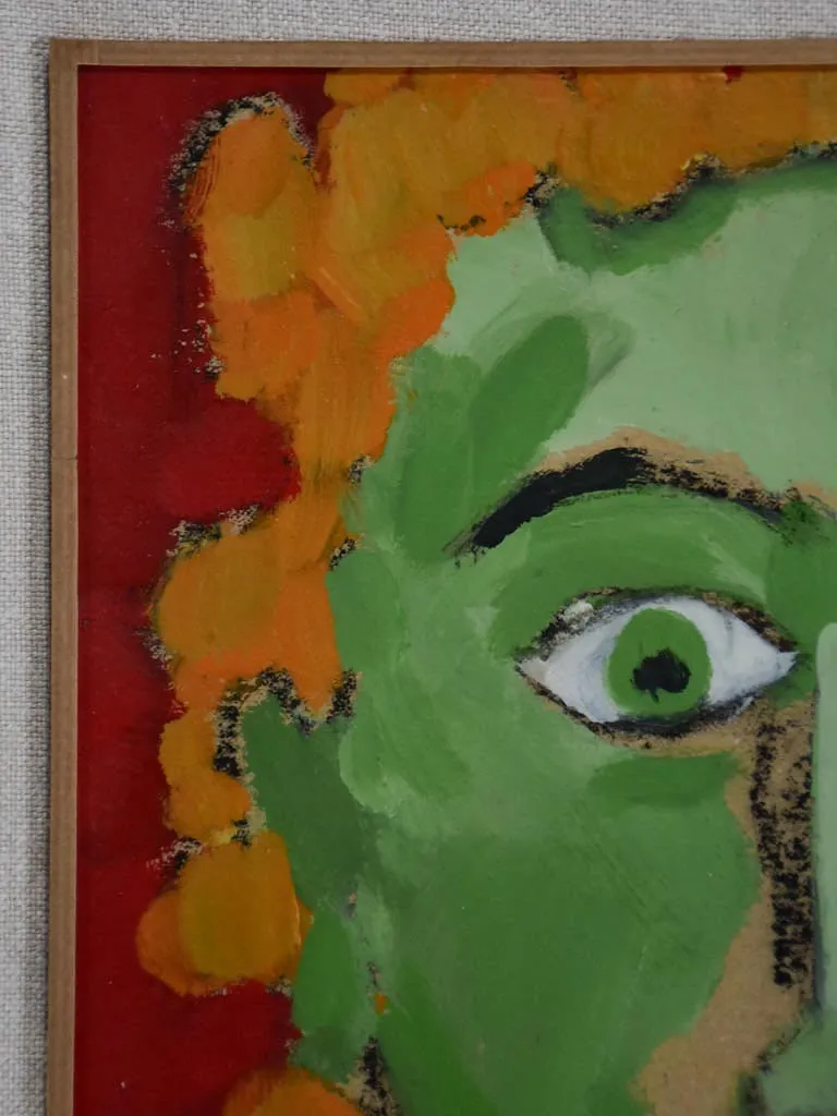 Portrait of lady with red hair by Caroline Beauzon 10¾" x 12½"