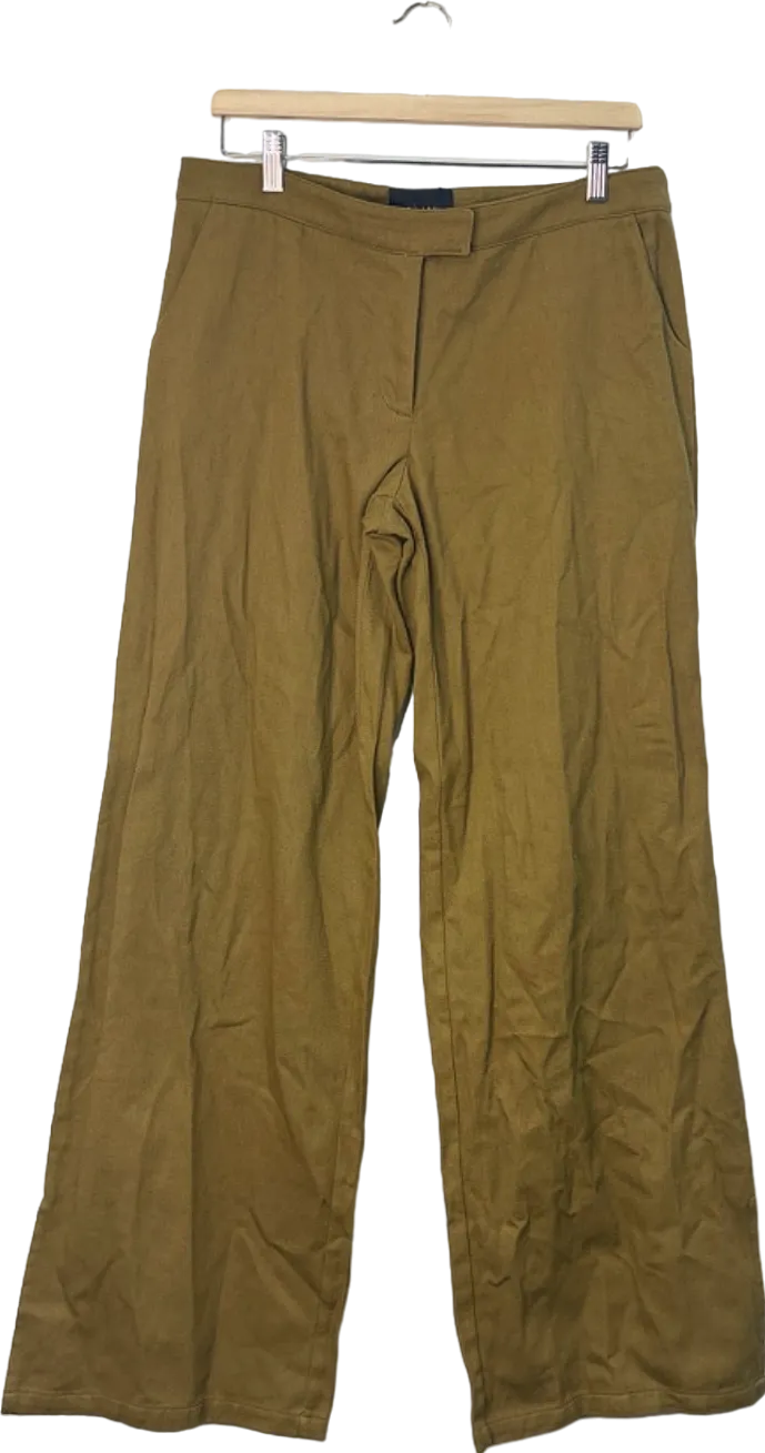 PrettyLittleThing Tan Flared Trousers UK 10