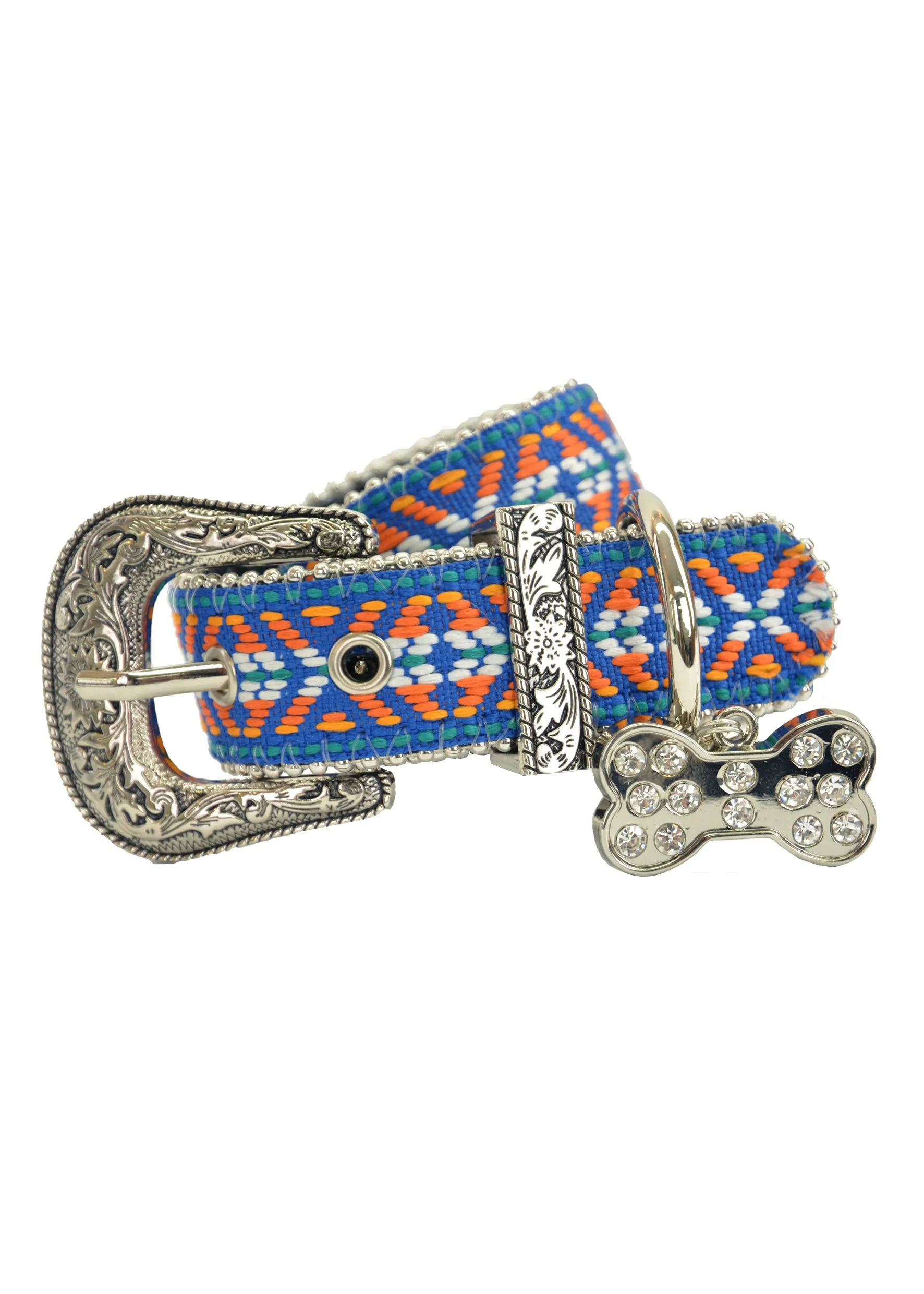 Pure Western Bailey Dog Collar - Blue