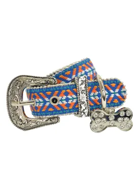 Pure Western Bailey Dog Collar - Blue