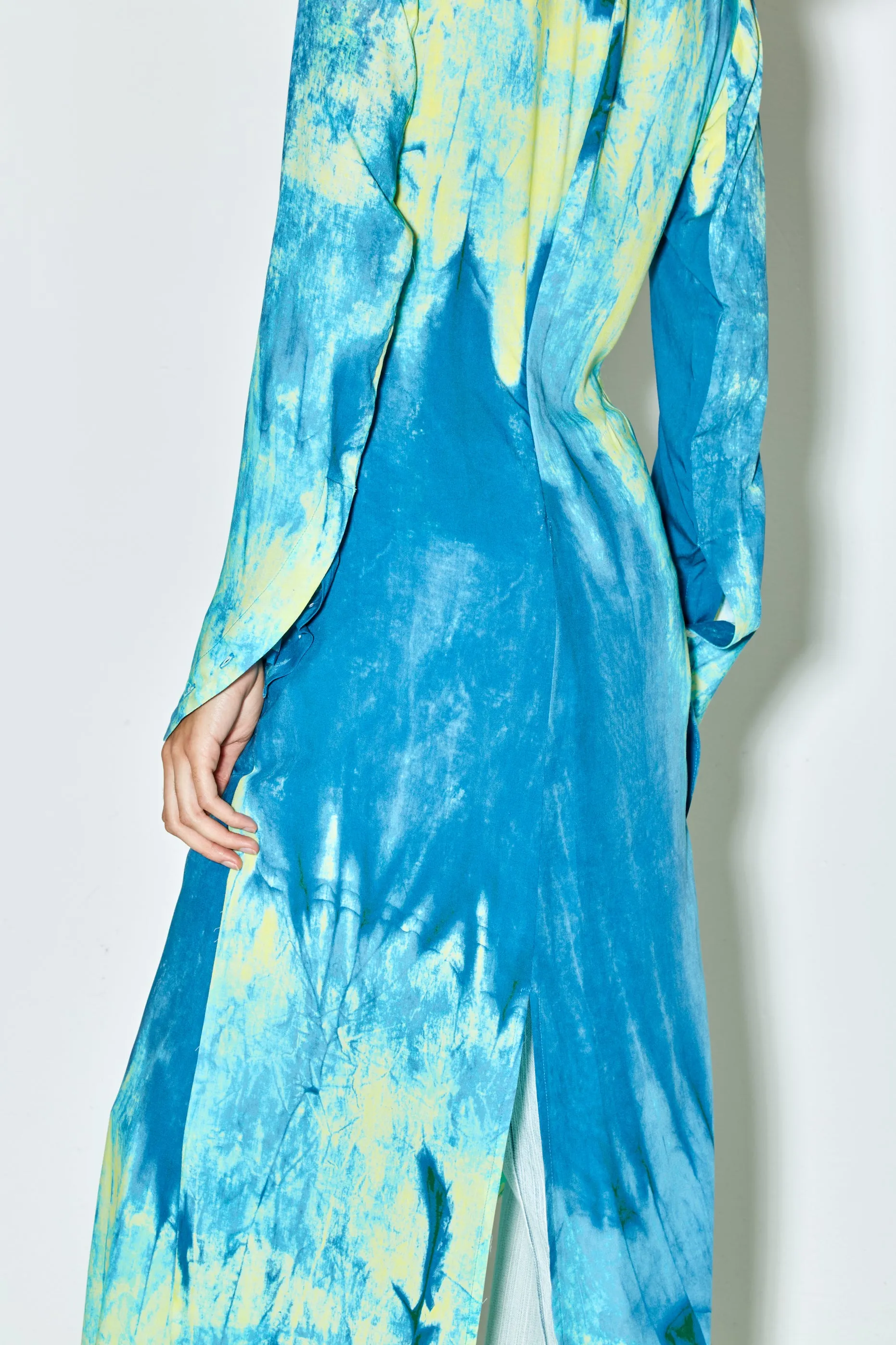 REEZ dress blue yellow print