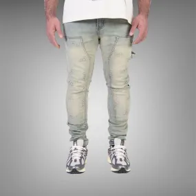 Relapse Jeans RJ skinny Denim sand wash