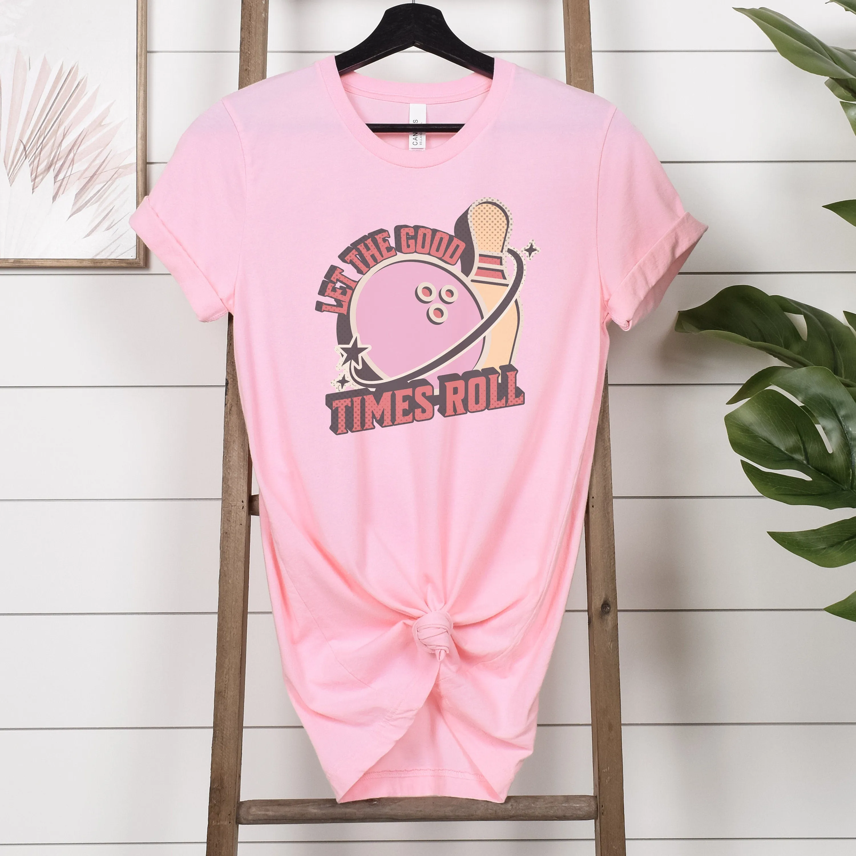 Retro Bowling Graphic T-Shirt, Let The Good Times Roll, Vintage Style Tee, Father's Day, Mother's Day