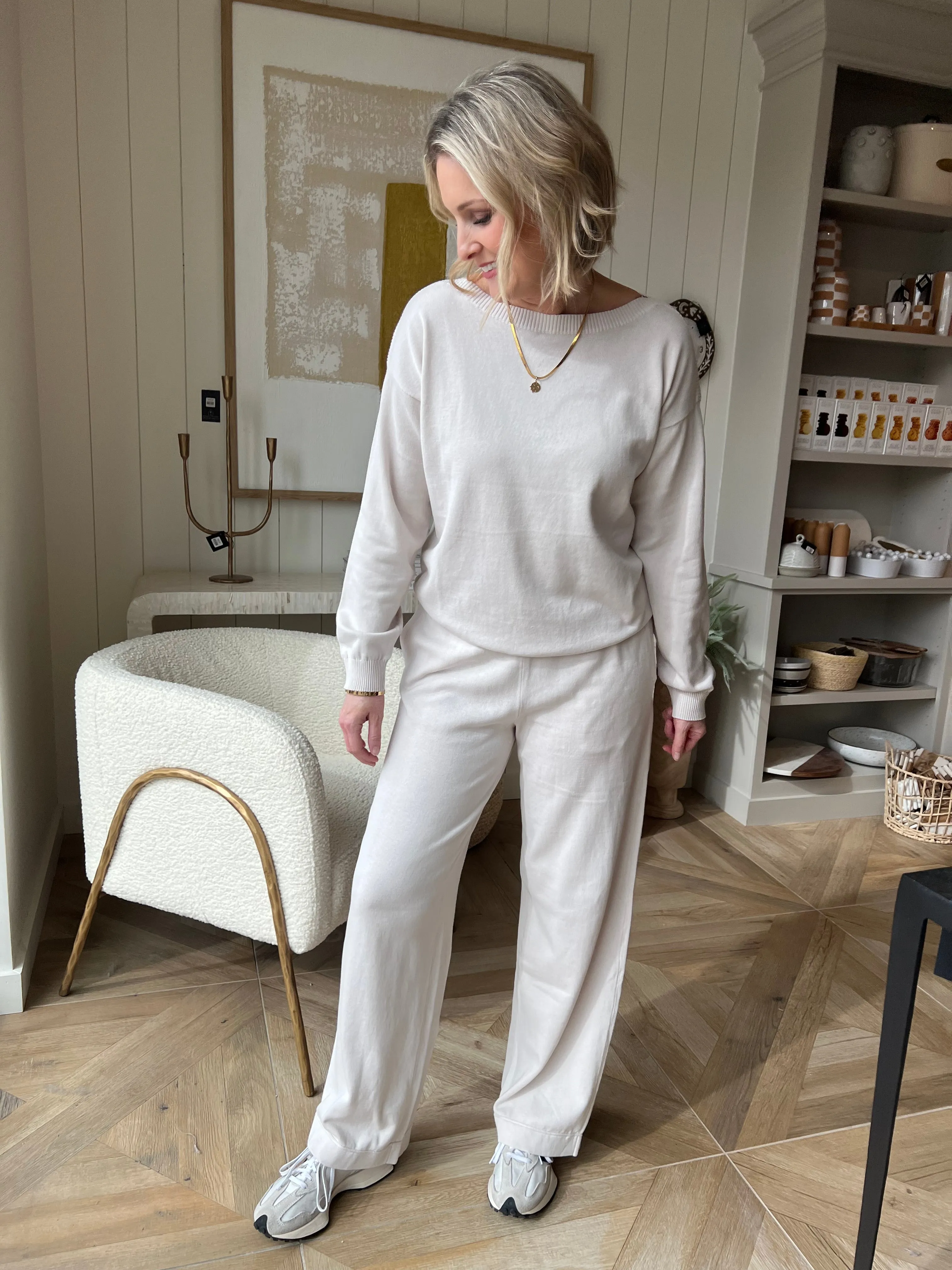 Sand Dune Sunbleached Boatneck Pullover