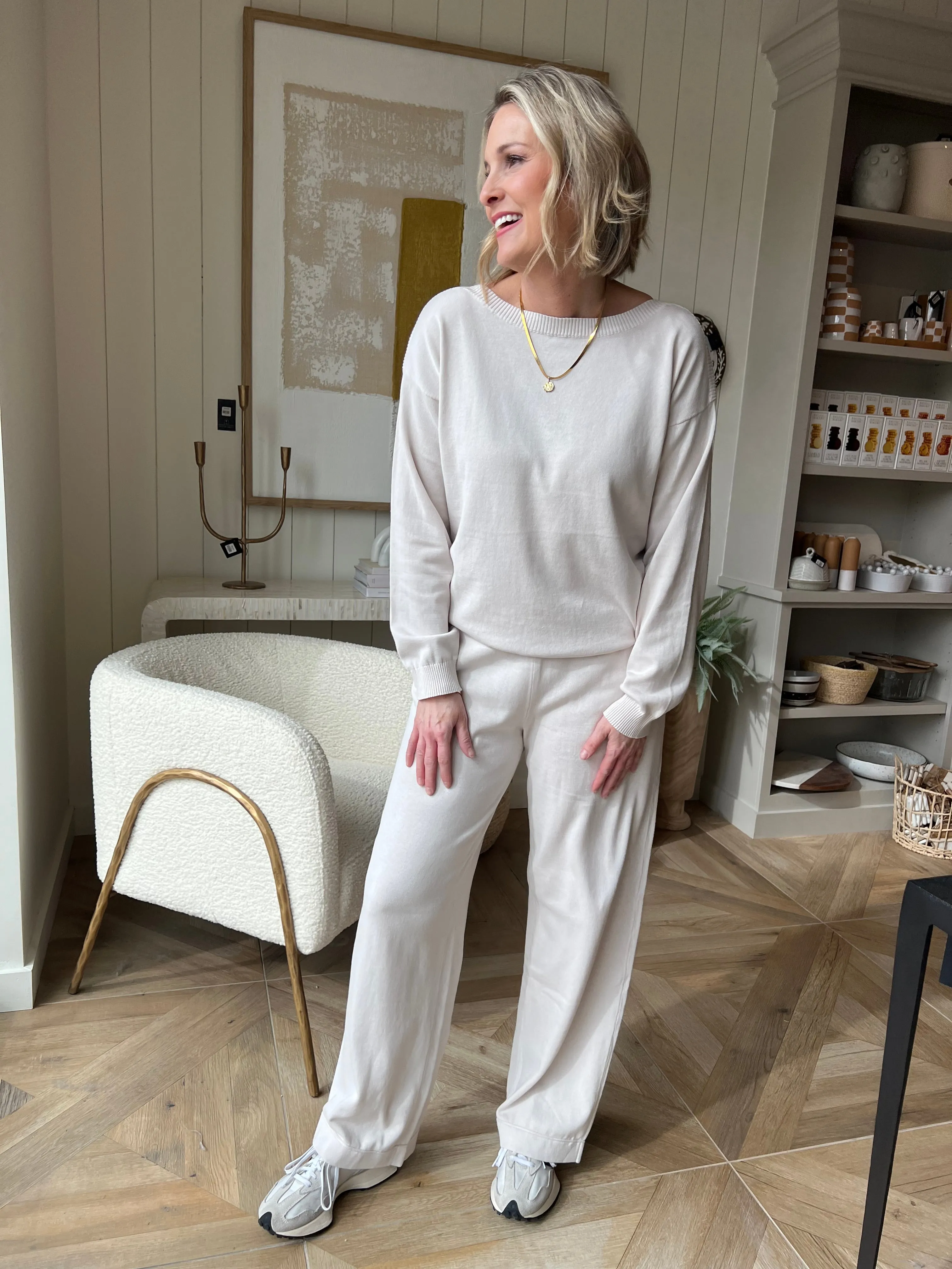 Sand Dune Sunbleached Boatneck Pullover