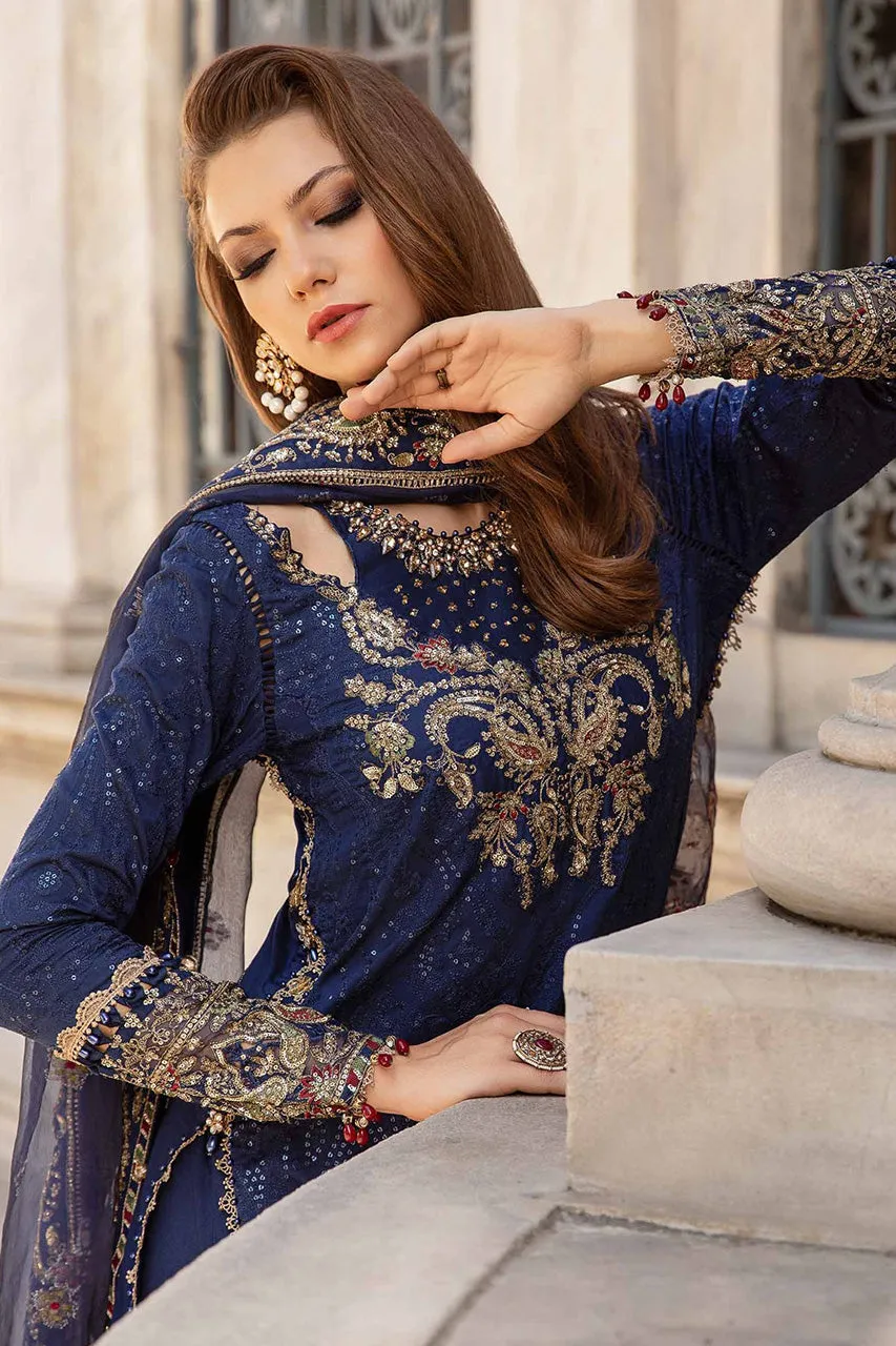 SATEEN'24-Unstitched Embroidered Cotton Satin Suit | CST-804