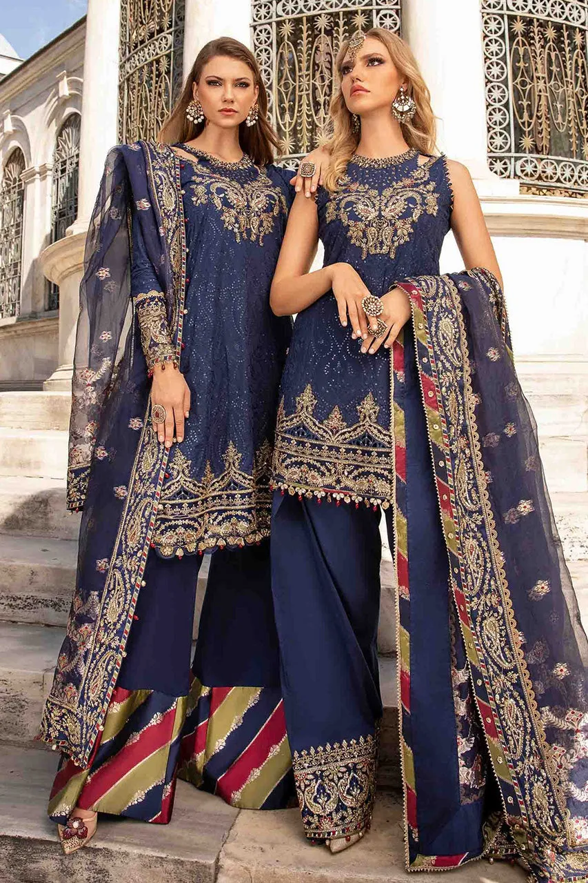 SATEEN'24-Unstitched Embroidered Cotton Satin Suit | CST-804