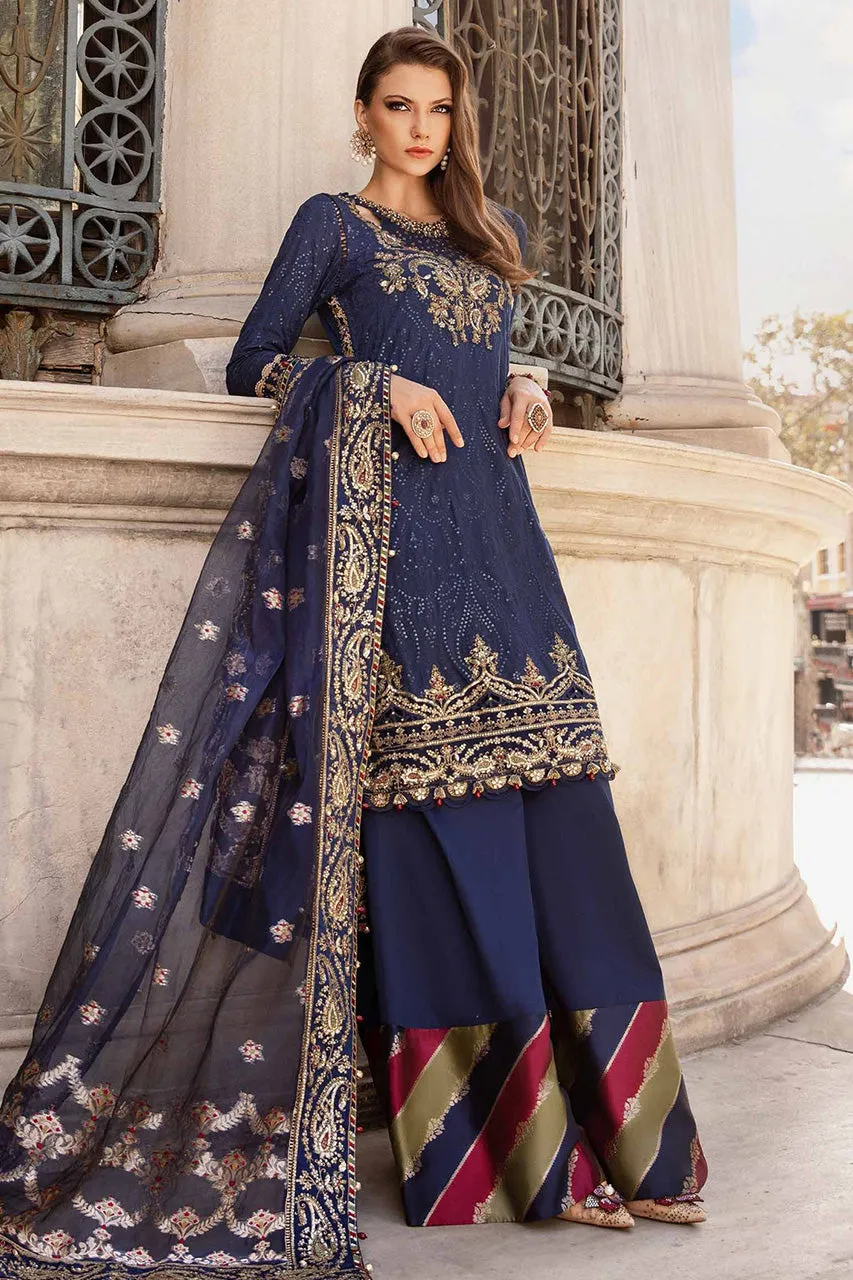 SATEEN'24-Unstitched Embroidered Cotton Satin Suit | CST-804