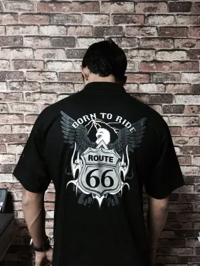 SKU R66 0196 Route 66 Born to Ride Polo Shirt size XL