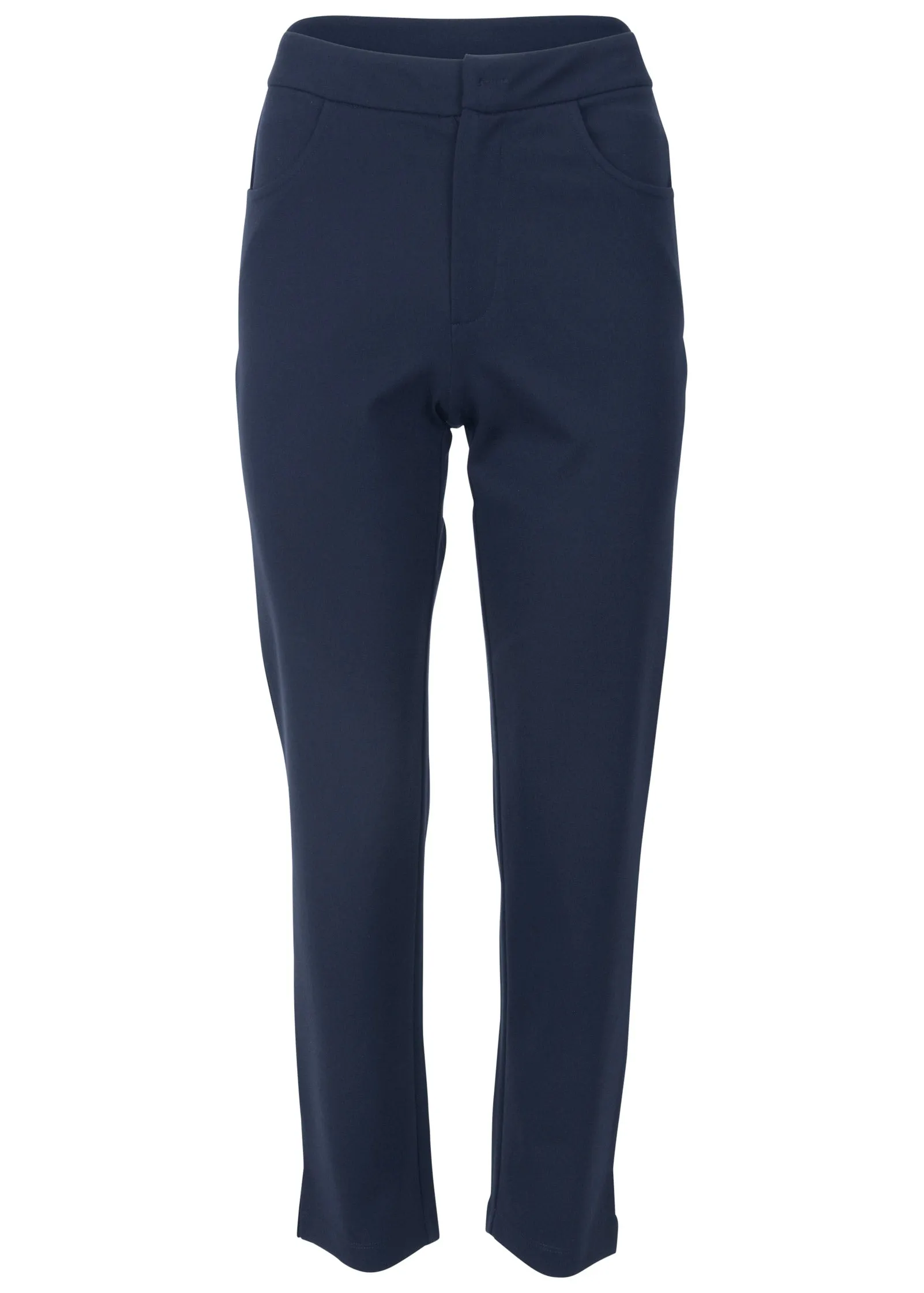 Smoothing Ponte Straight Leg Pants - Navy