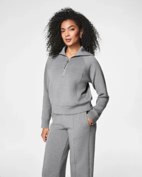 Spanx AirEssentials Heather Grey Half Zip