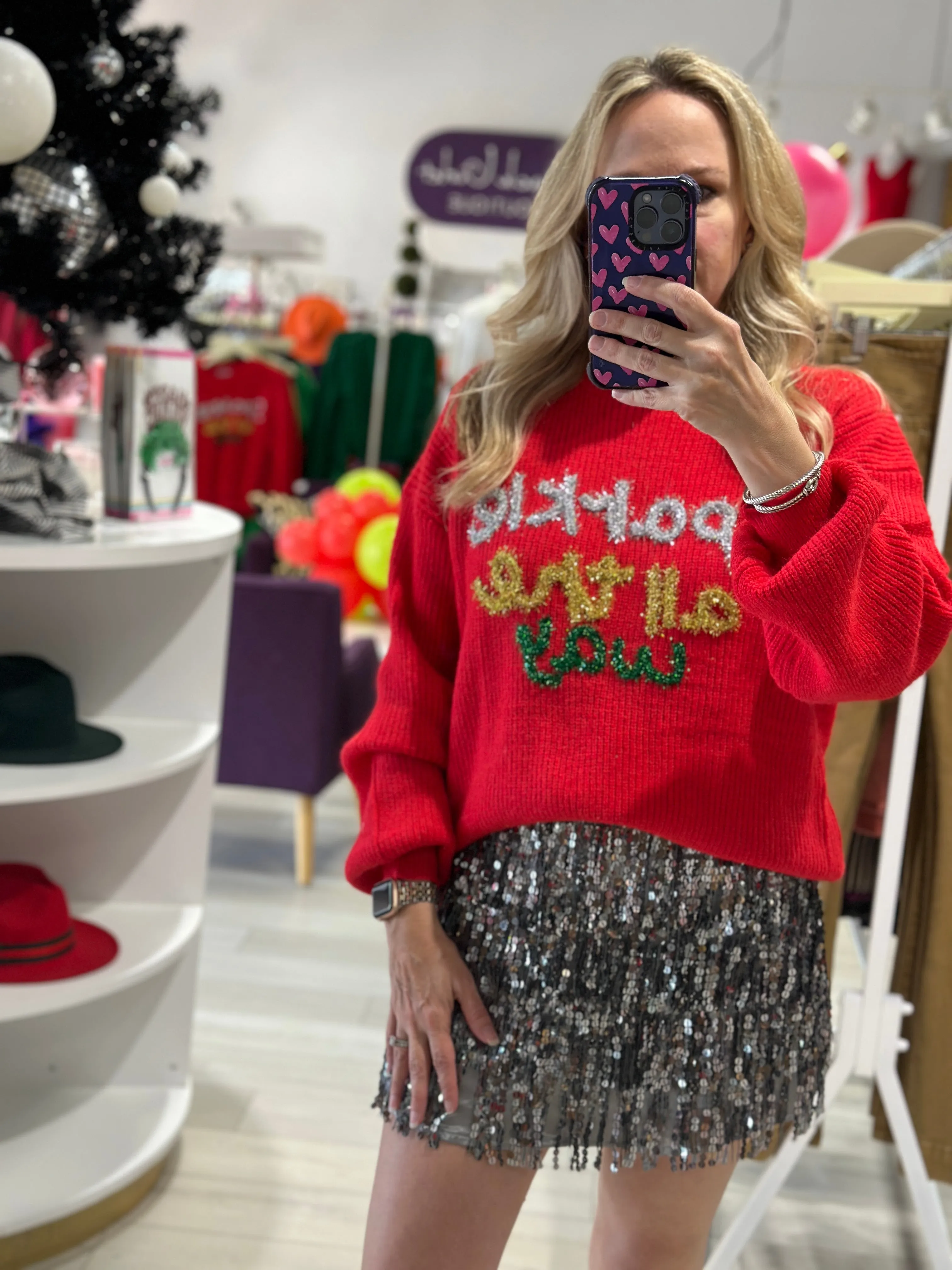 Sparkle All the Way Sweater