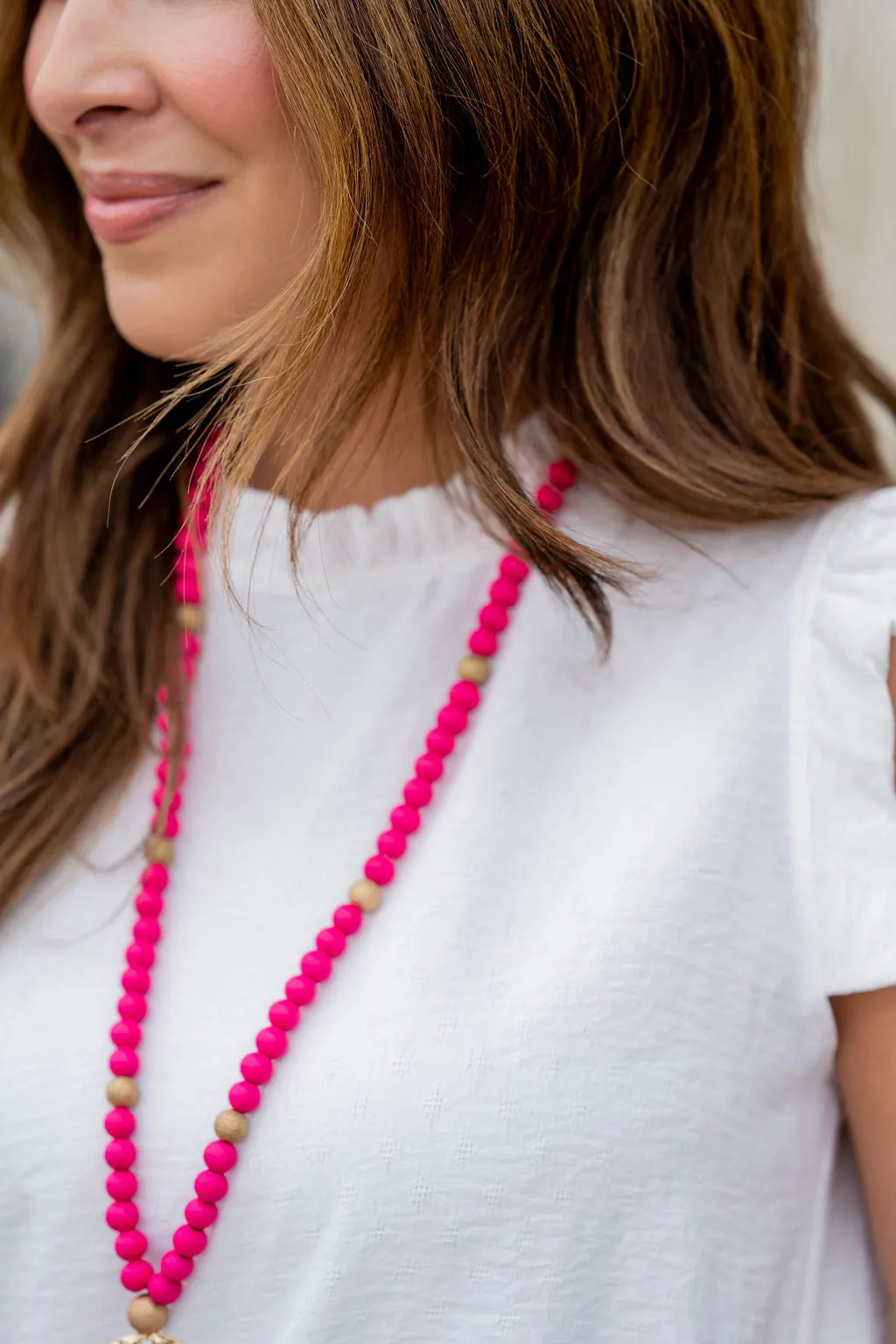 Stitched Dots Cinched Trim Tank