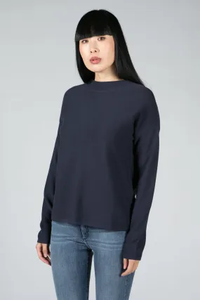 SWEATER MADE OF ORGANIC COTTON IN NIGHT SKY