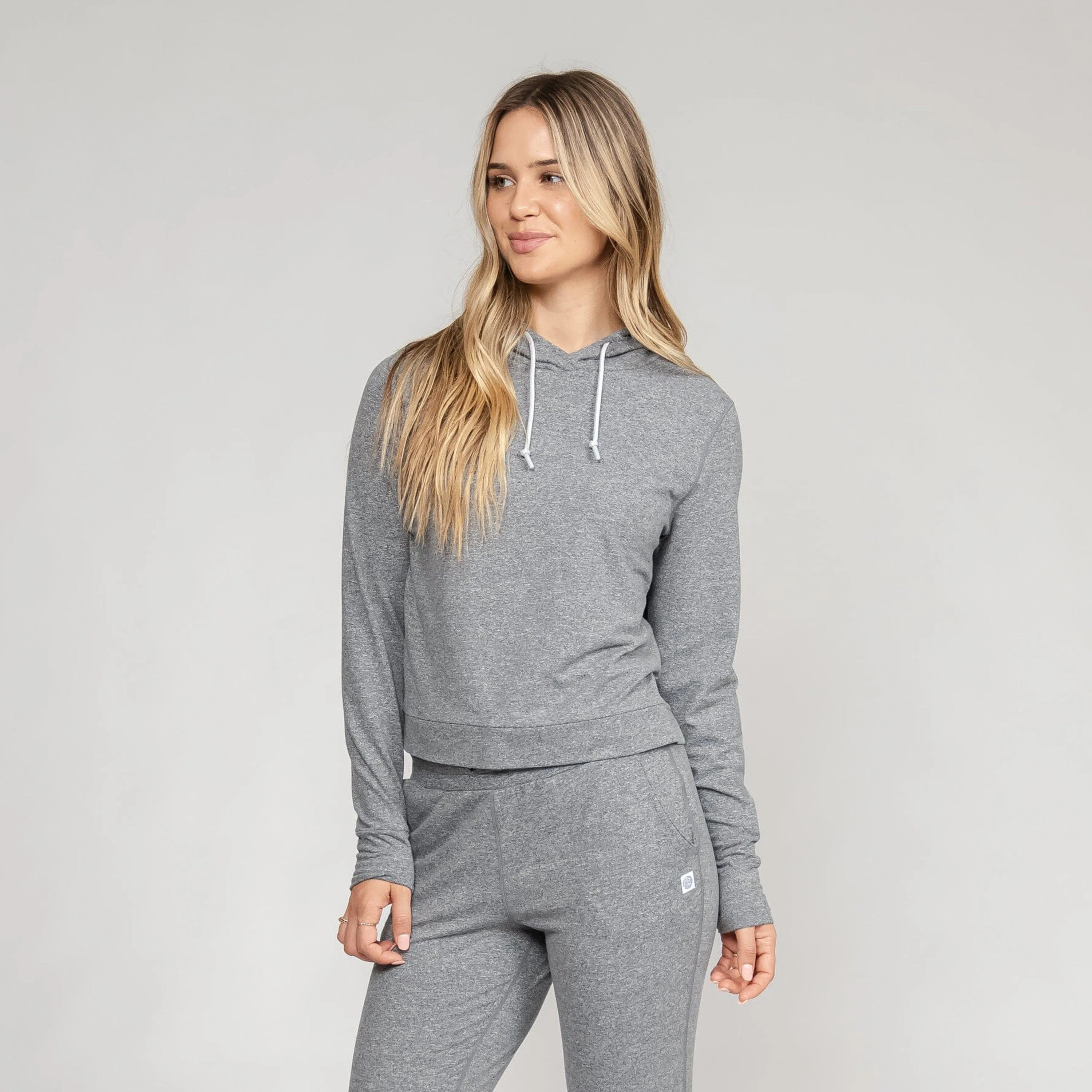 Tempo Performance Hoodie | Heather - Ember Grey/Stratus Grey