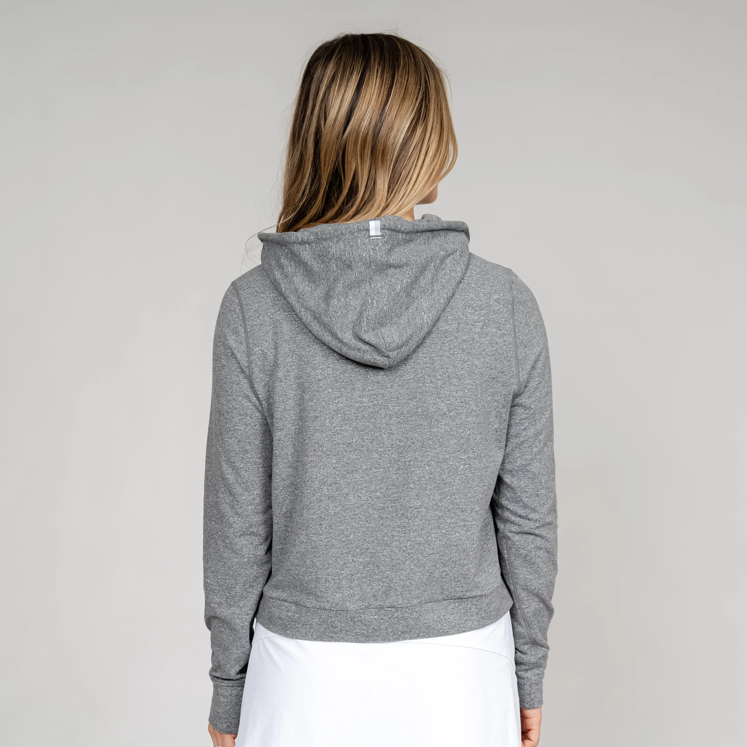 Tempo Performance Hoodie | Heather - Ember Grey/Stratus Grey