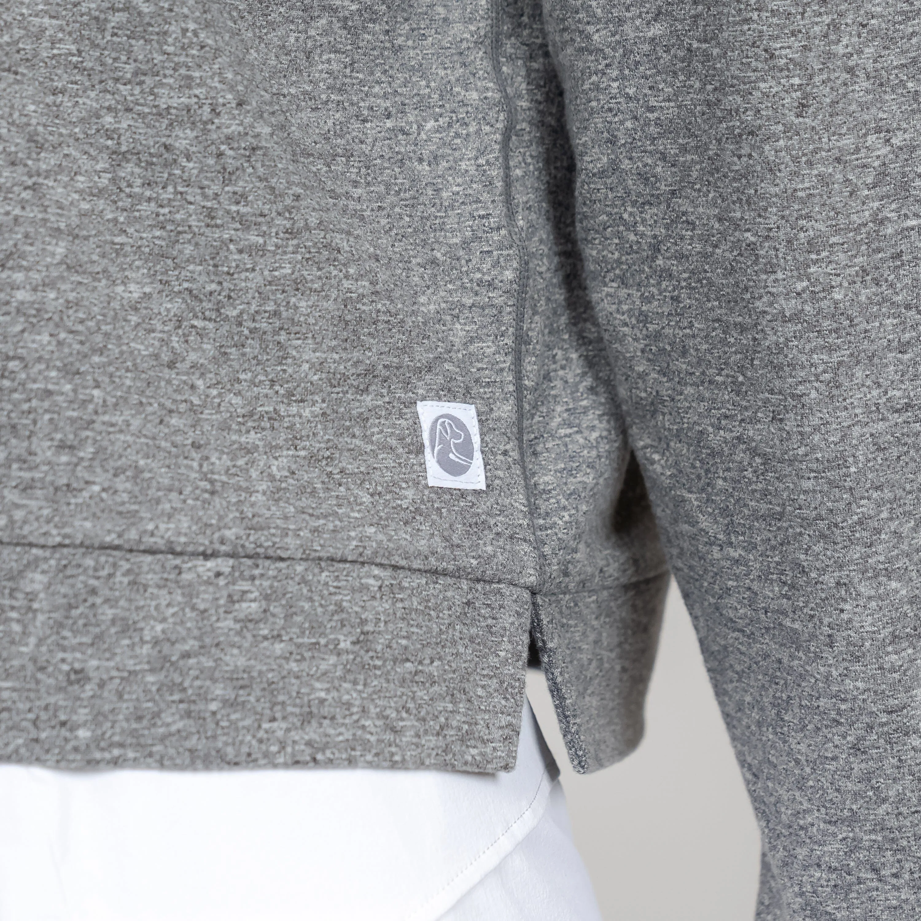 Tempo Performance Hoodie | Heather - Ember Grey/Stratus Grey