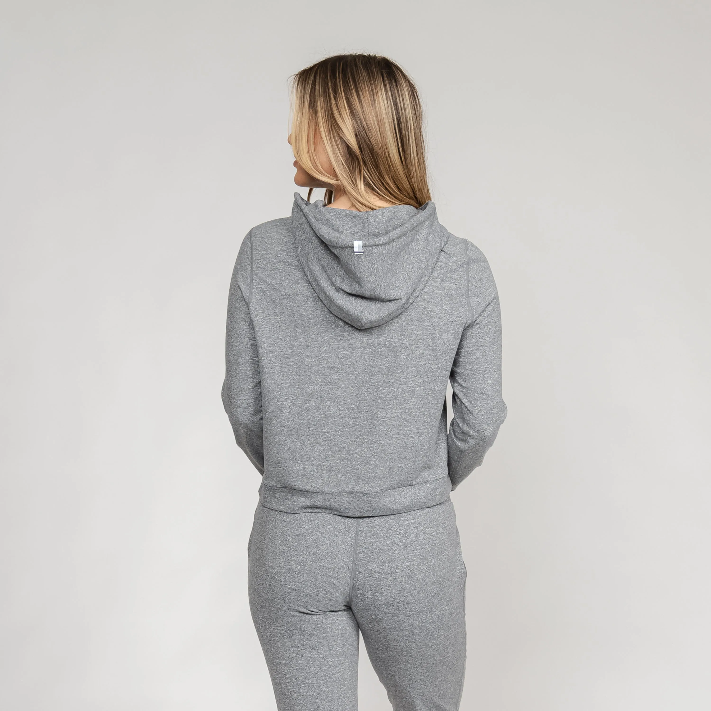 Tempo Performance Hoodie | Heather - Ember Grey/Stratus Grey