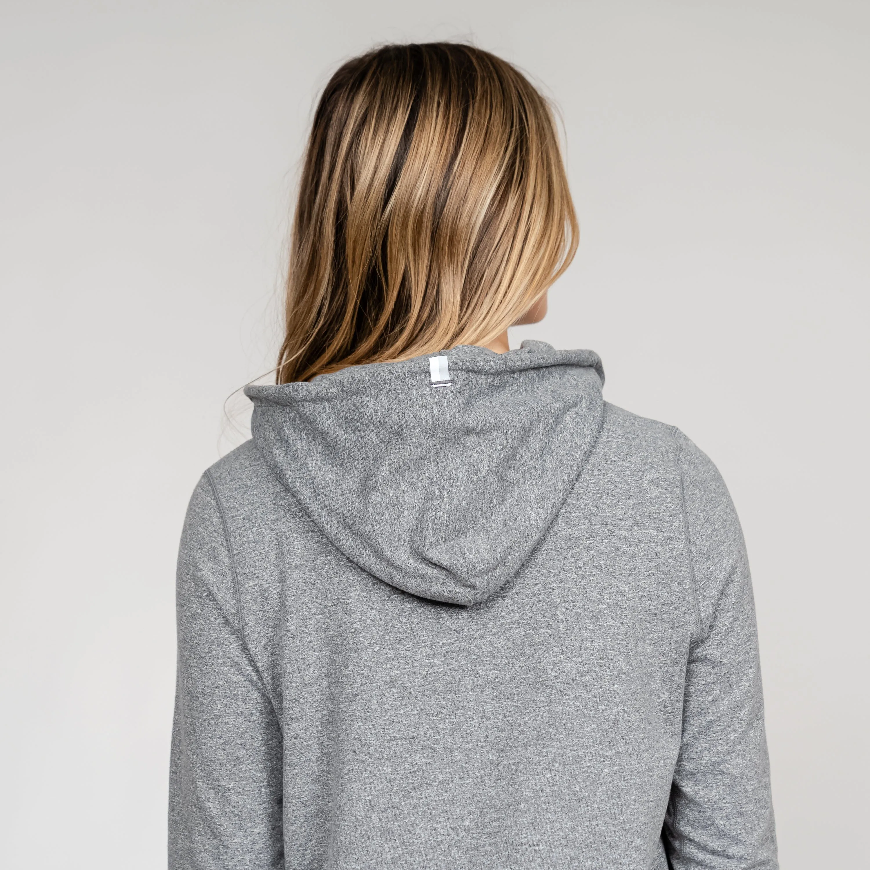Tempo Performance Hoodie | Heather - Ember Grey/Stratus Grey