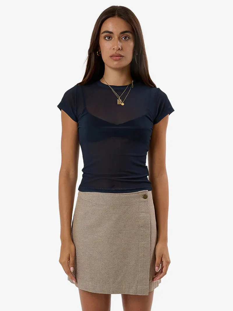 Thrills Mesh Club Tee Oxford Blue