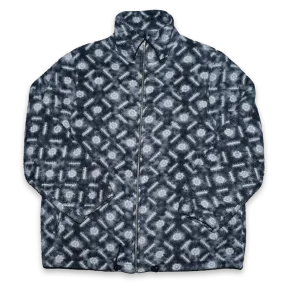 Vintage Pattern Fleece Jacket Large